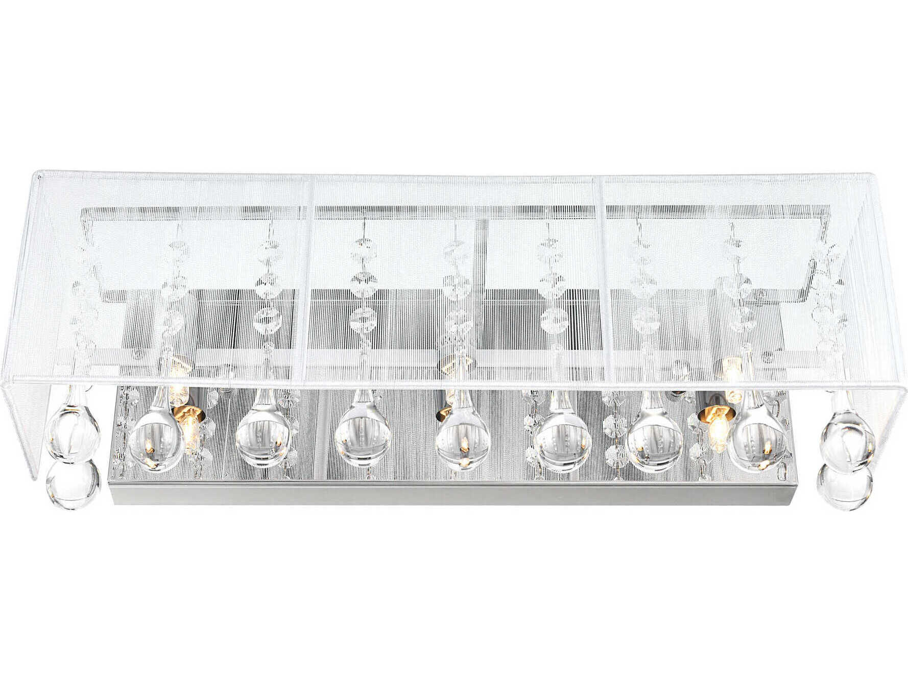 CWI Lighting Water Drop 3-Light Chrome Vanity Light