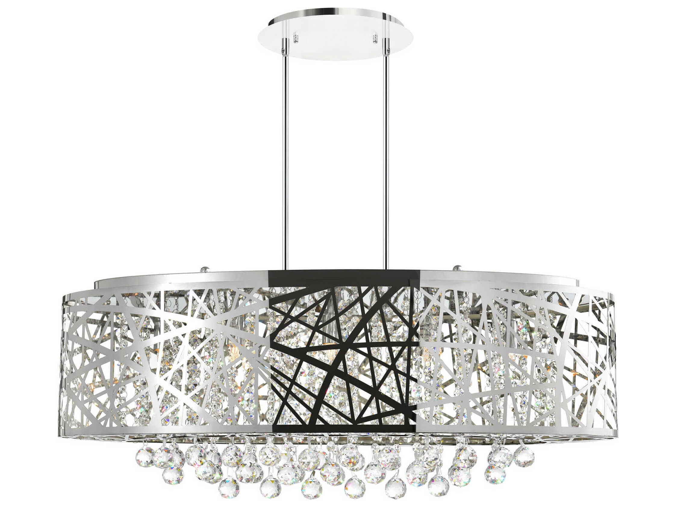 CWI Lighting Eternity 8-Light Stainless Steel Island Pendant