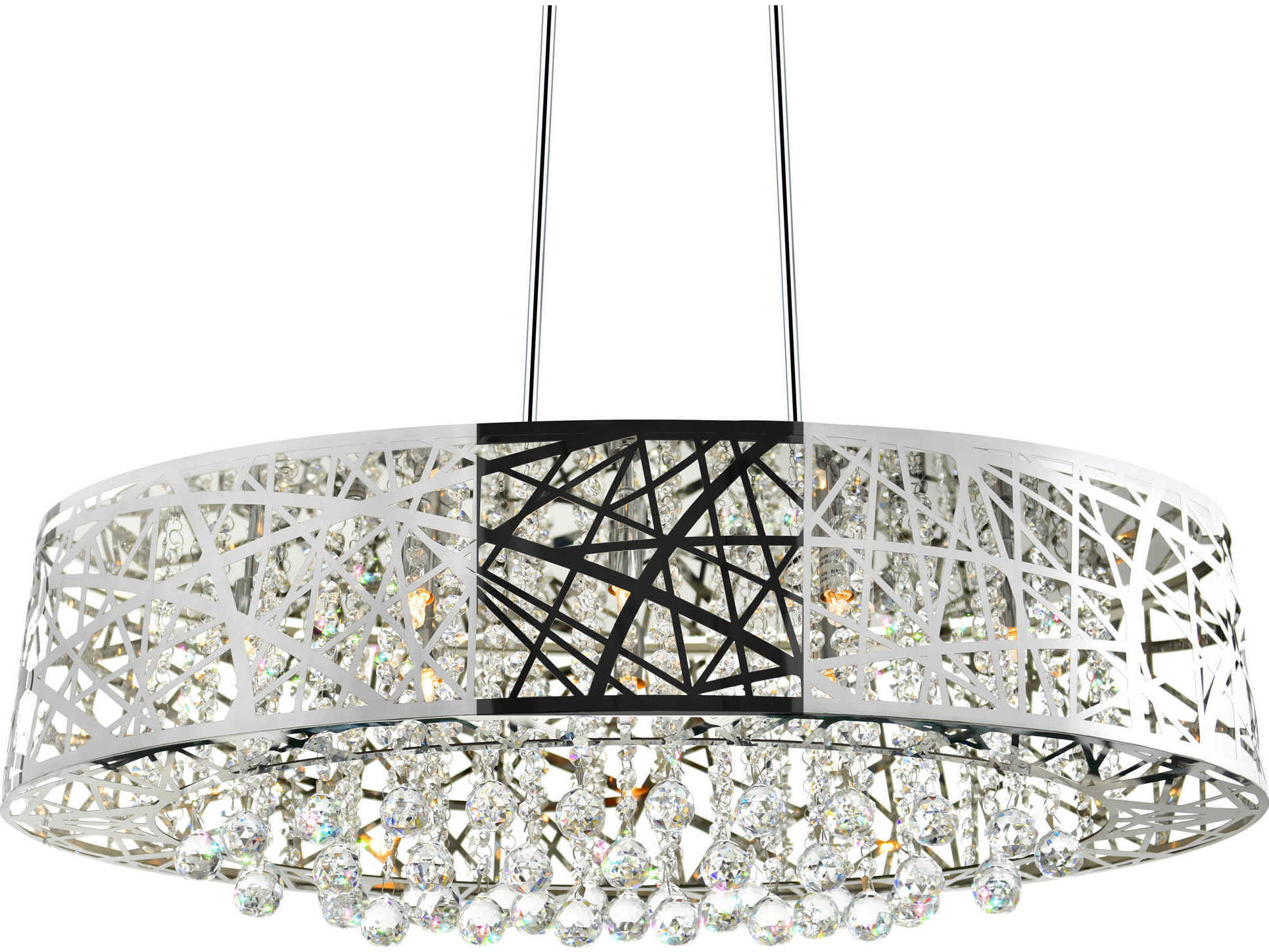 CWI Lighting Eternity 8-Light Stainless Steel Island Pendant