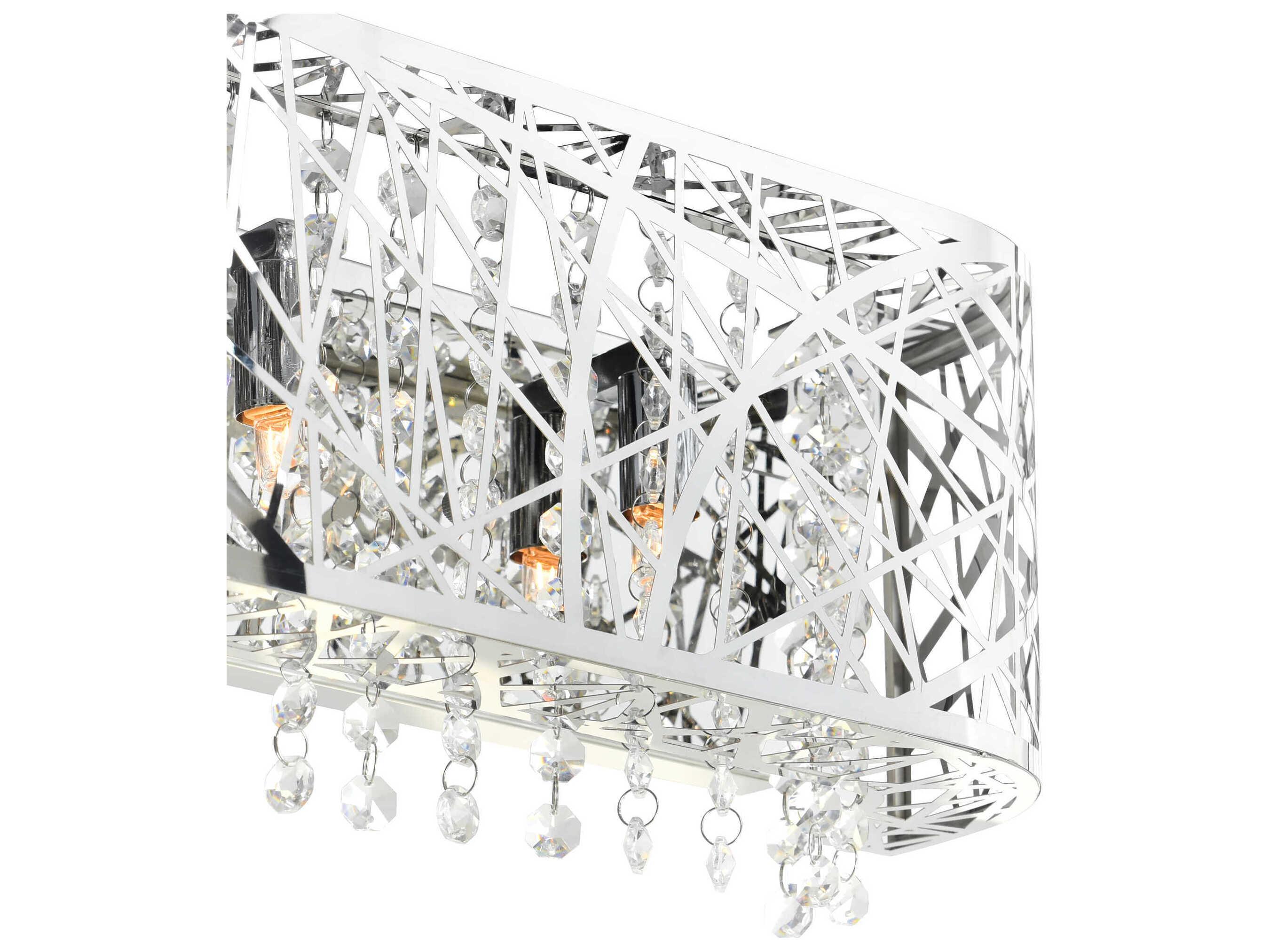 CWI Lighting Eternity 4-Light Stainless Steel Vanity Light