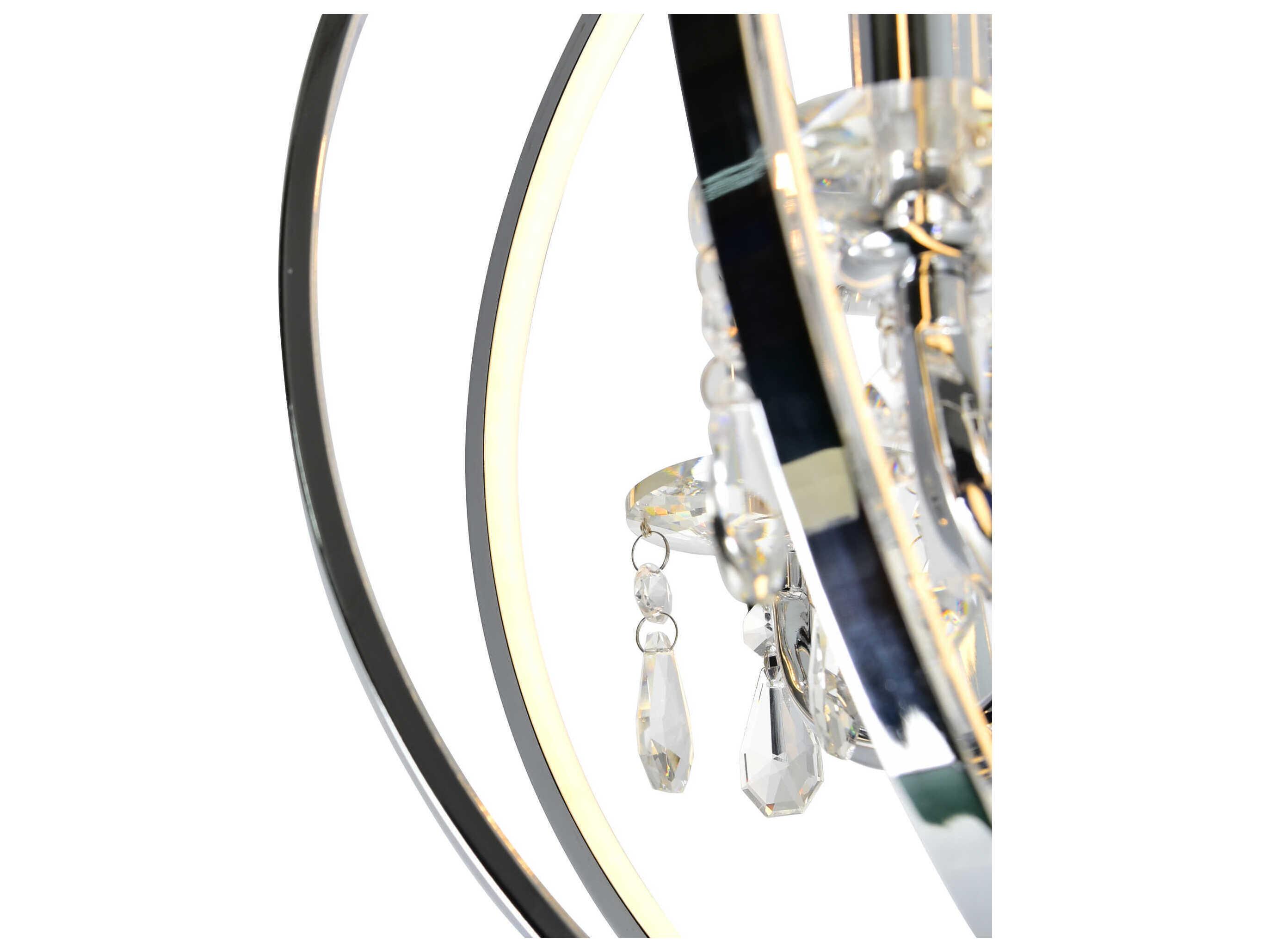 CWI Lighting Abia 4-Light Chrome Globe Chandelier