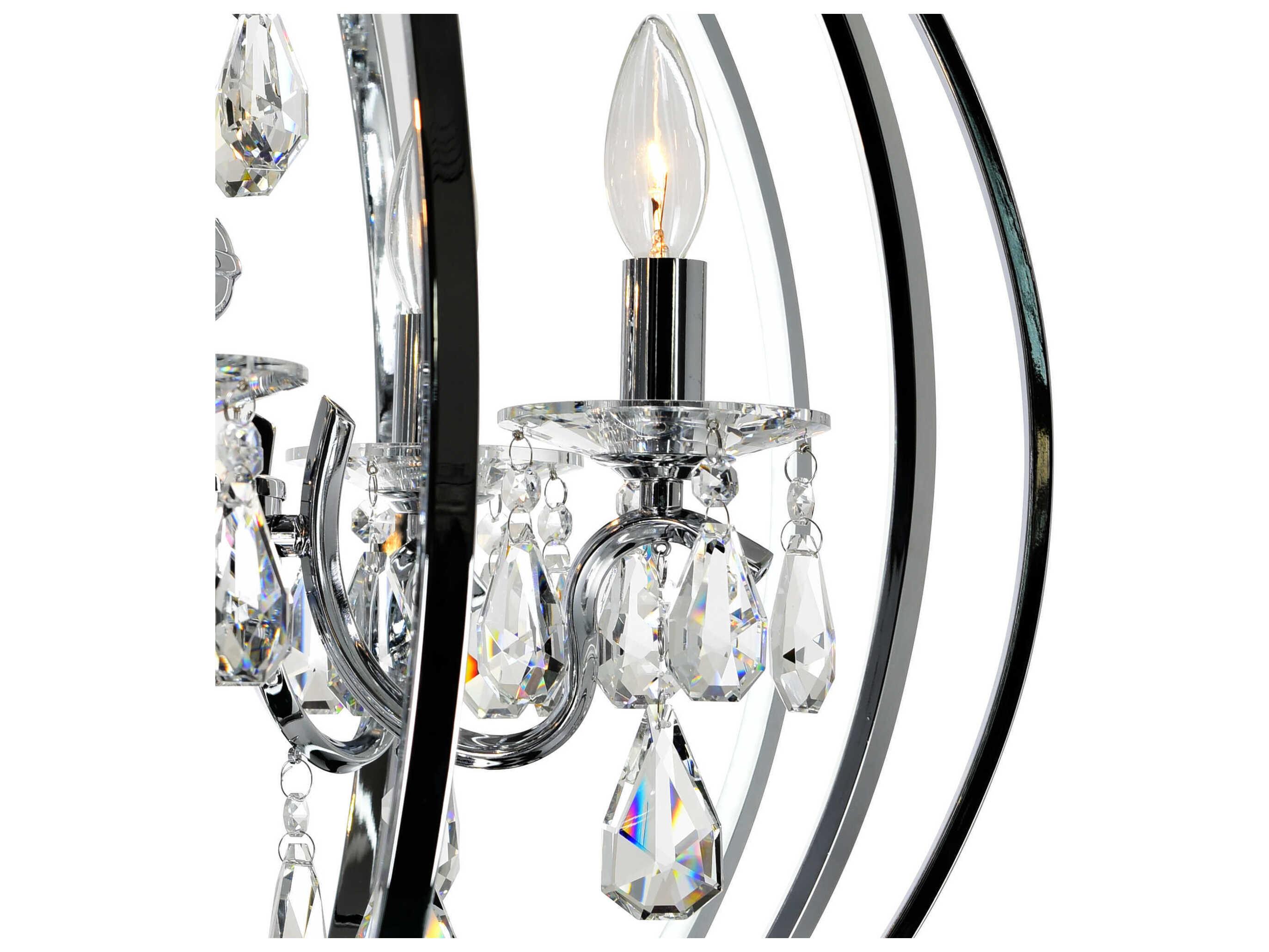 CWI Lighting Abia 5-Light Chrome Globe Chandelier