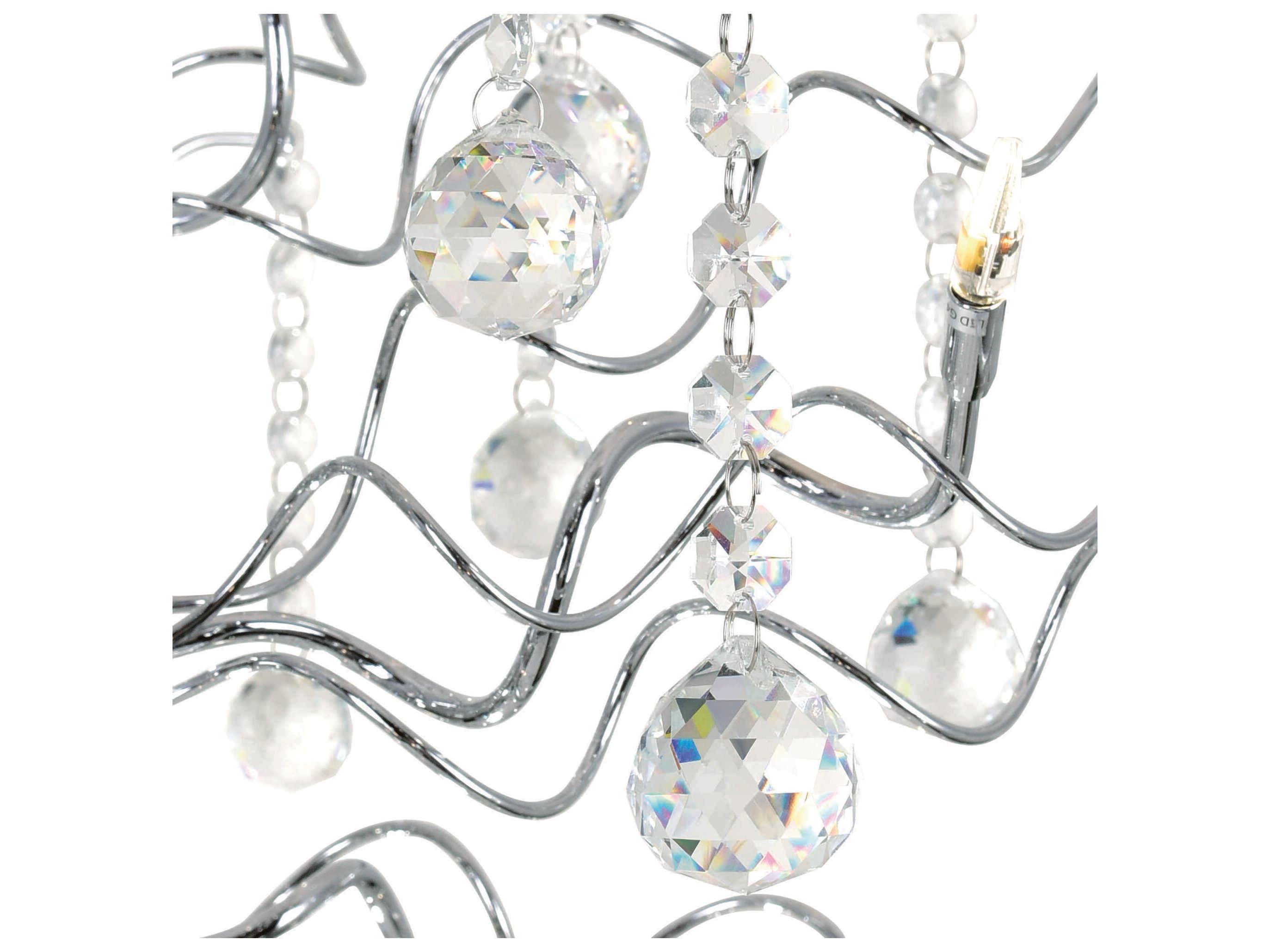 CWI Lighting Cherry Blossom 48-Light Chrome Chandelier
