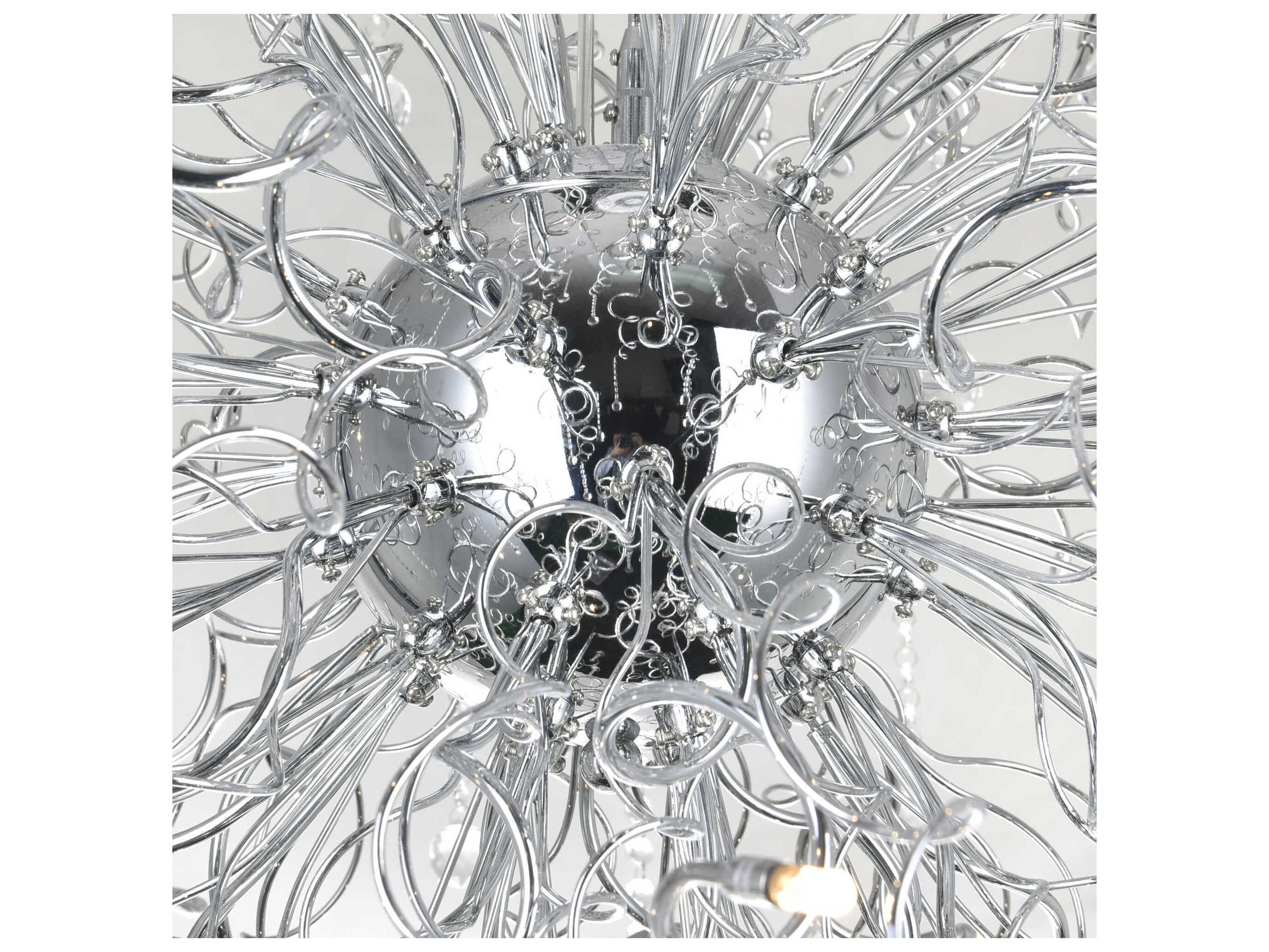 CWI Lighting Cherry Blossom 48-Light Chrome Chandelier
