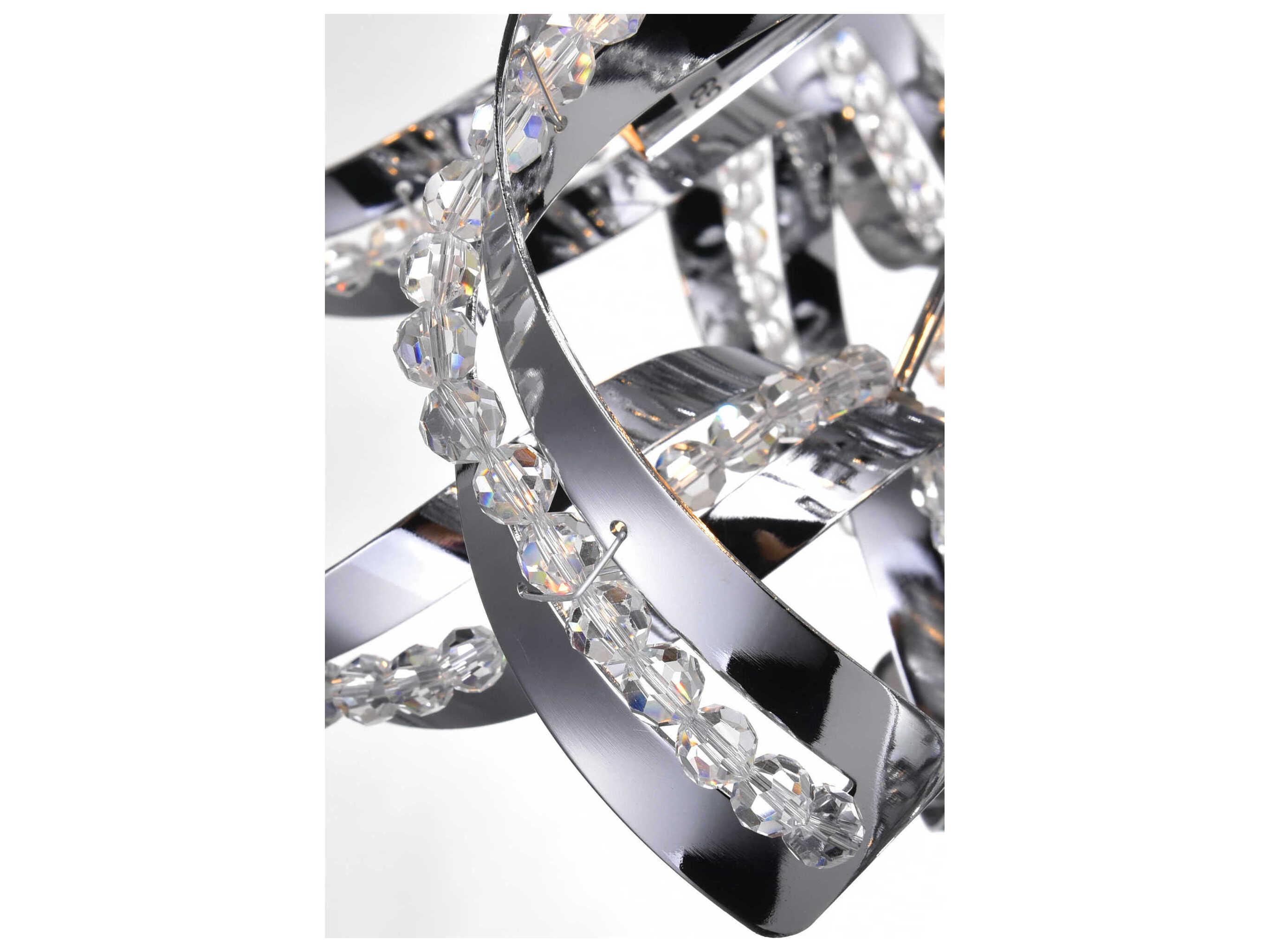 CWI Lighting Swivel 12-Light Chrome Sputnik Chandelier