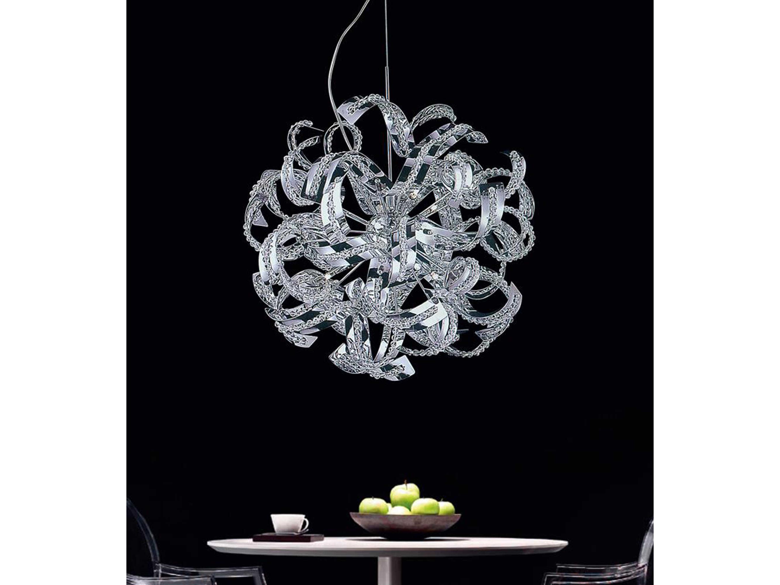 CWI Lighting Swivel 14-Light Chrome Sputnik Chandelier