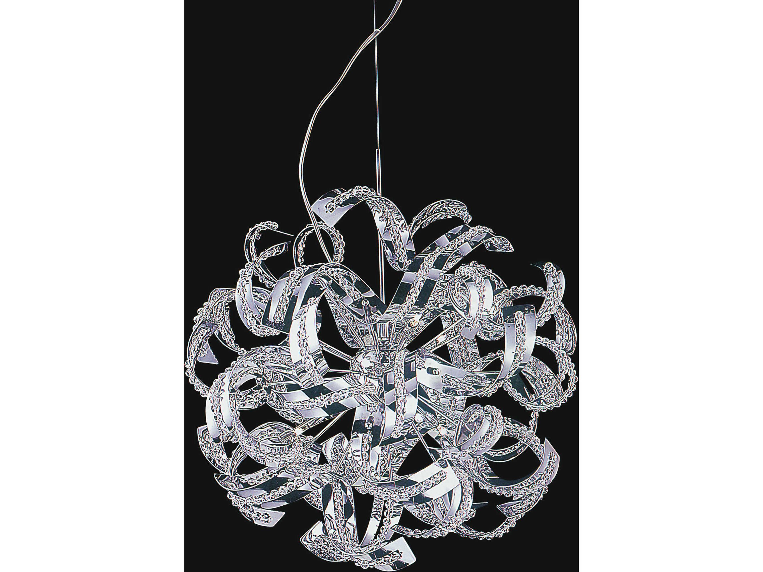 CWI Lighting Swivel 14-Light Chrome Sputnik Chandelier