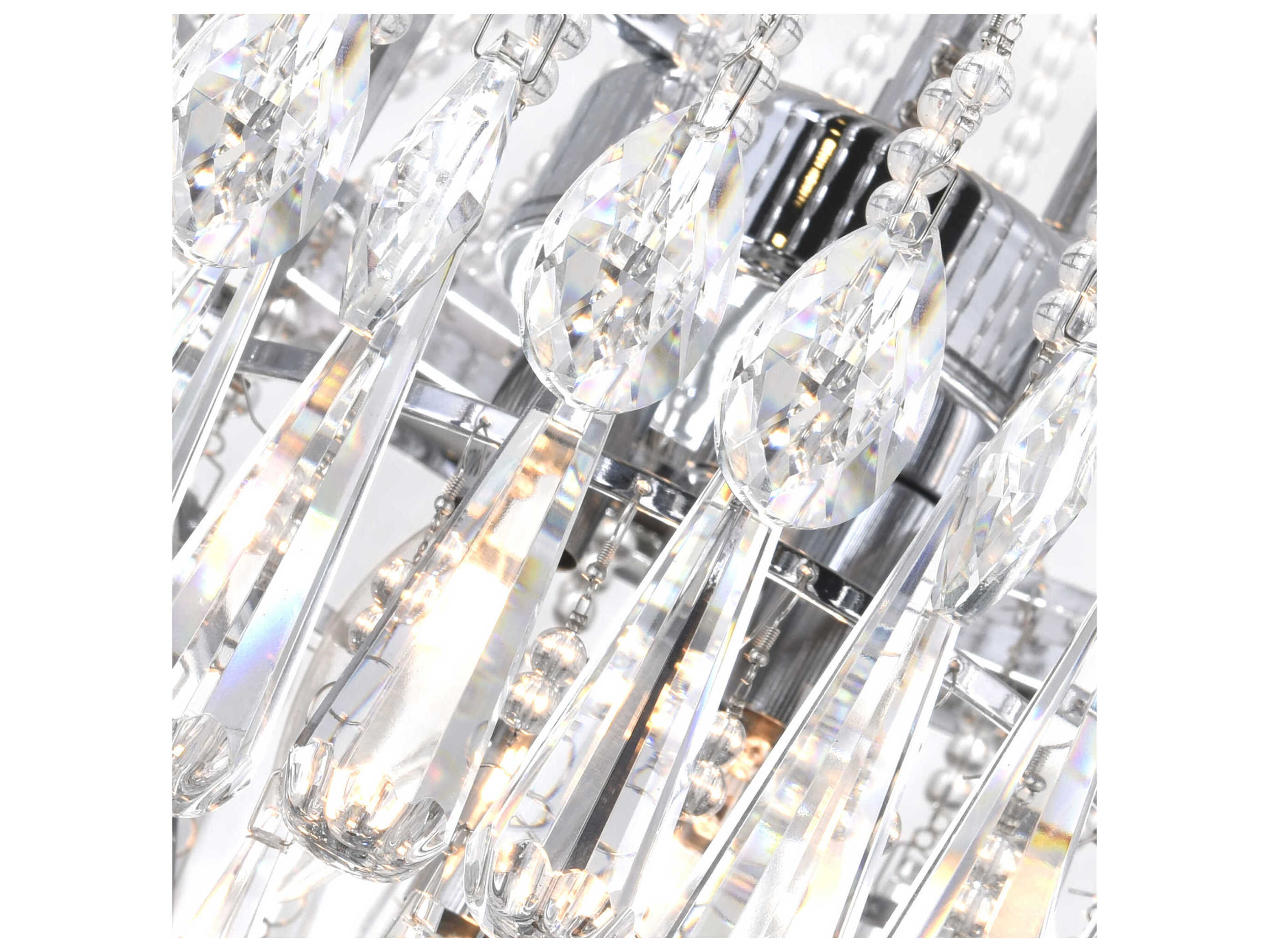 CWI Lighting Vast 3-Light Chrome Empire Chandelier