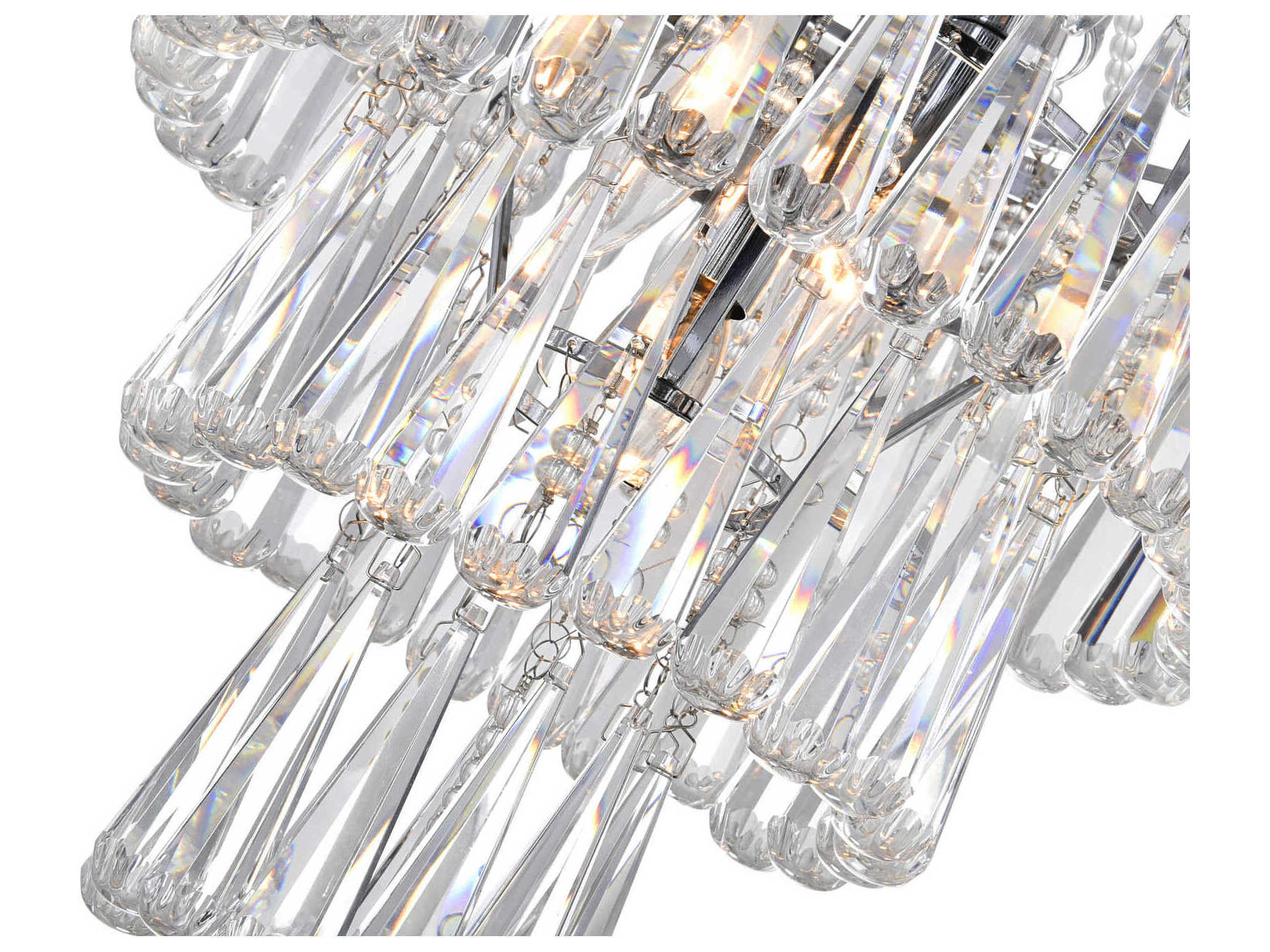 CWI Lighting Vast 6-Light Chrome Empire Chandelier