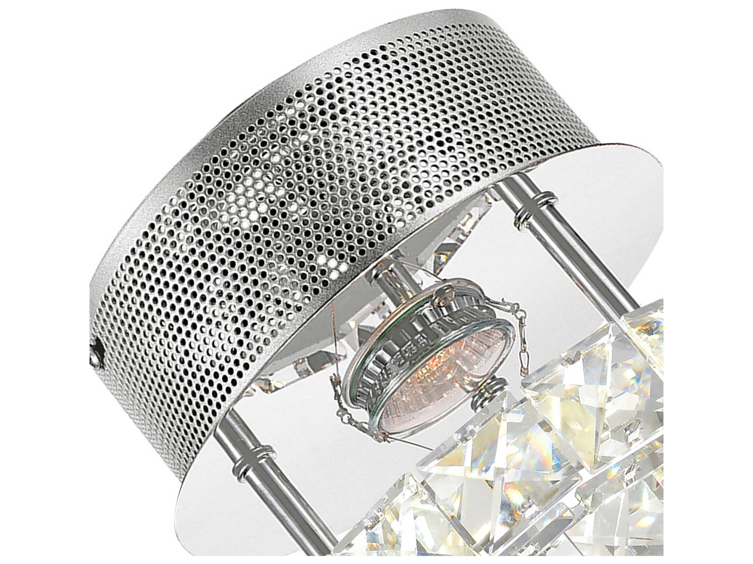 CWI Lighting Ring 1-Light Stainless Steel Round Flush Mount