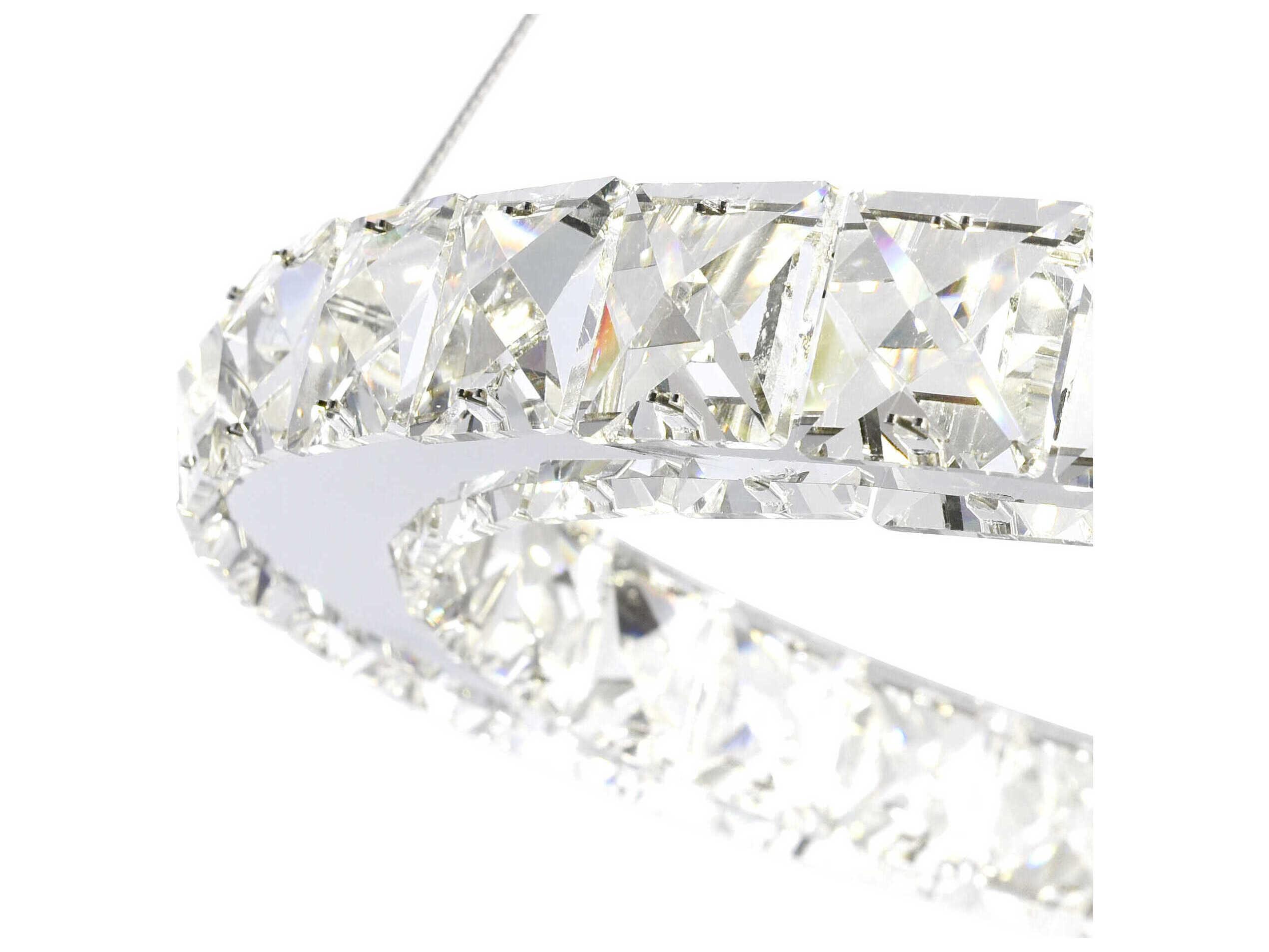 CWI Lighting Ring Stainless Steel Round Pendant