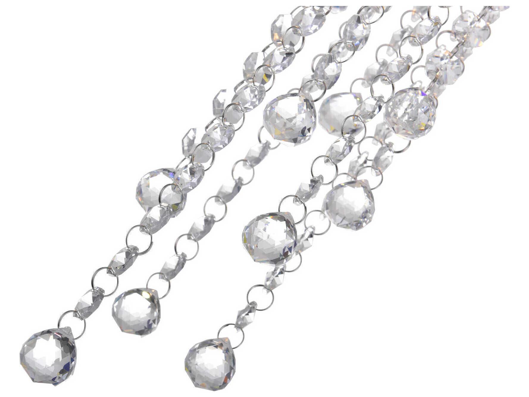 CWI Lighting Extended 1-Light Chrome Mini Pendant