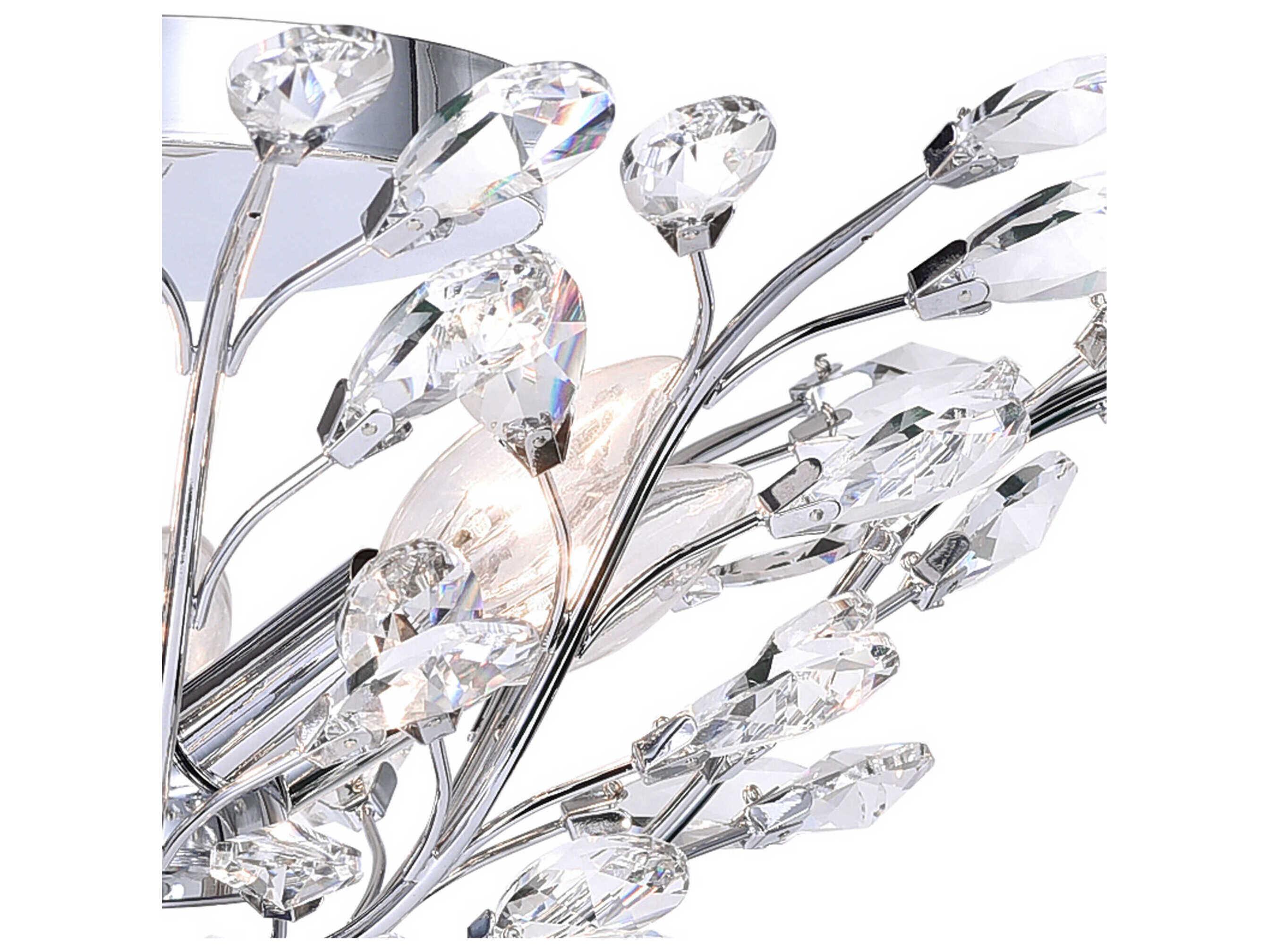 CWI Lighting Ivy 6-Light Chrome Semi Flush Mount