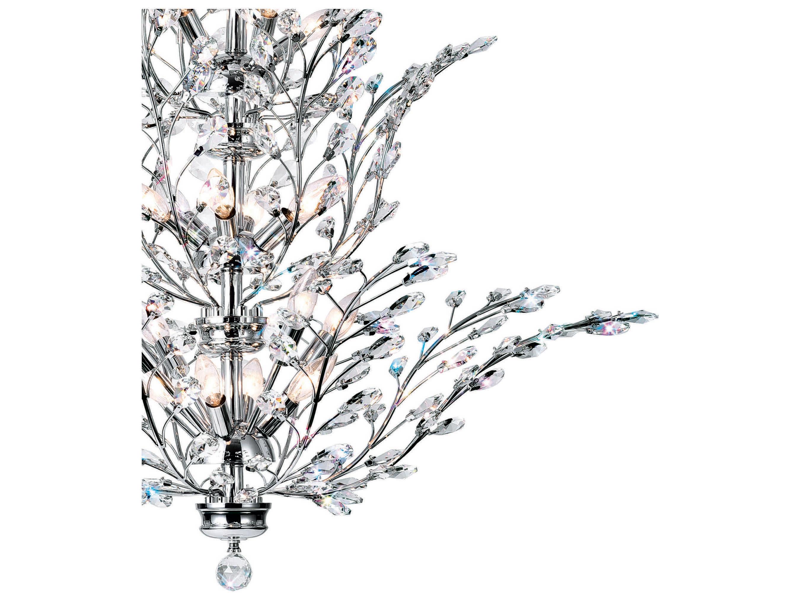 CWI Lighting Ivy 18-Light Chrome Chandelier