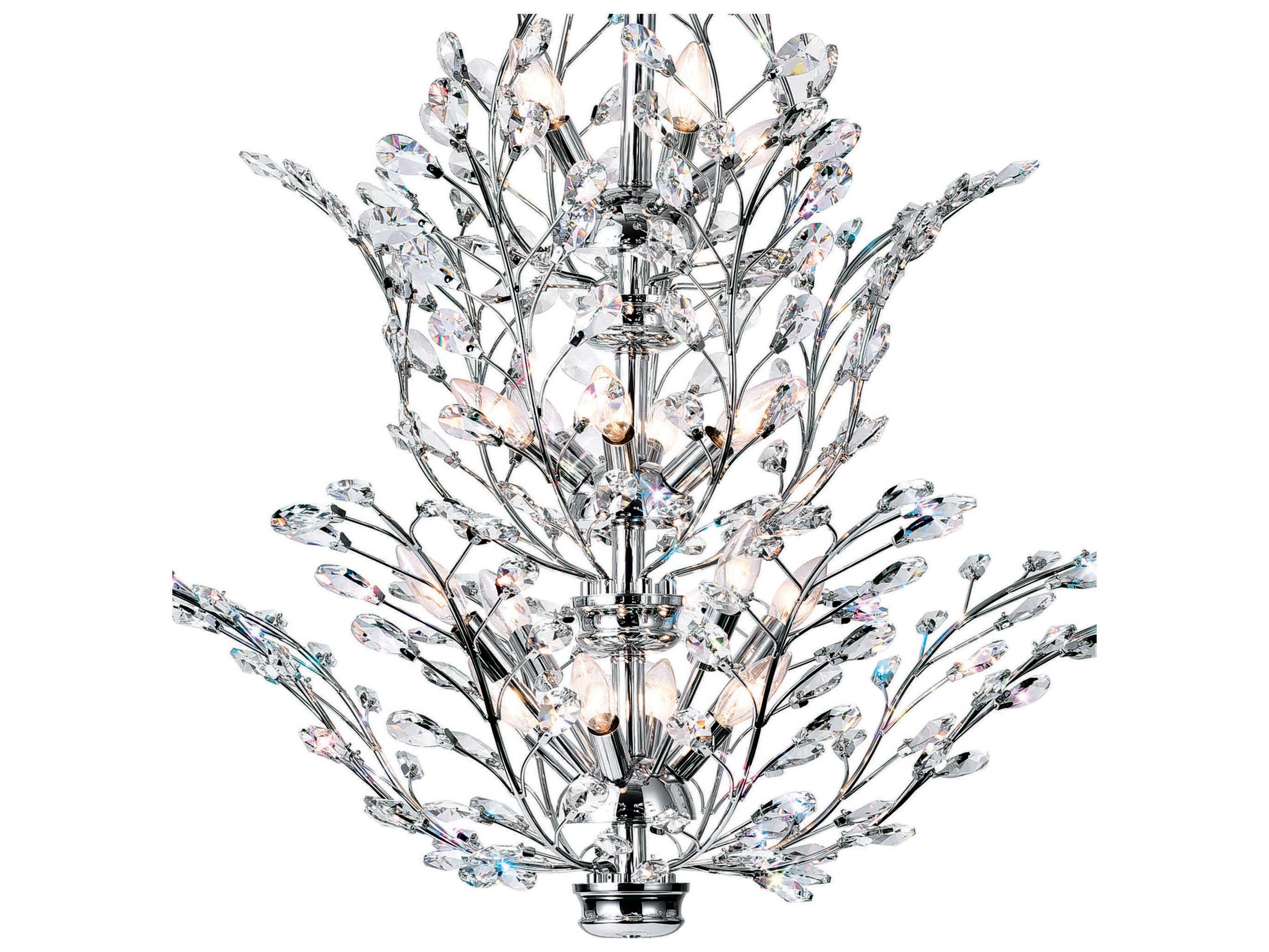 CWI Lighting Ivy 18-Light Chrome Chandelier