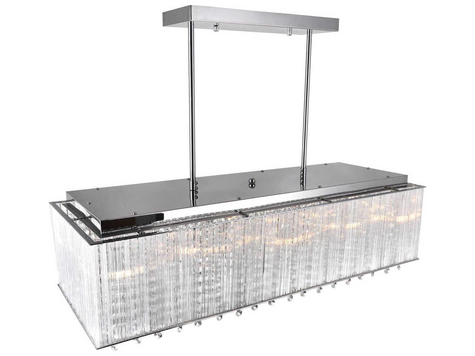 CWI Lighting Spring Morning 10-Light Chrome Island Pendant