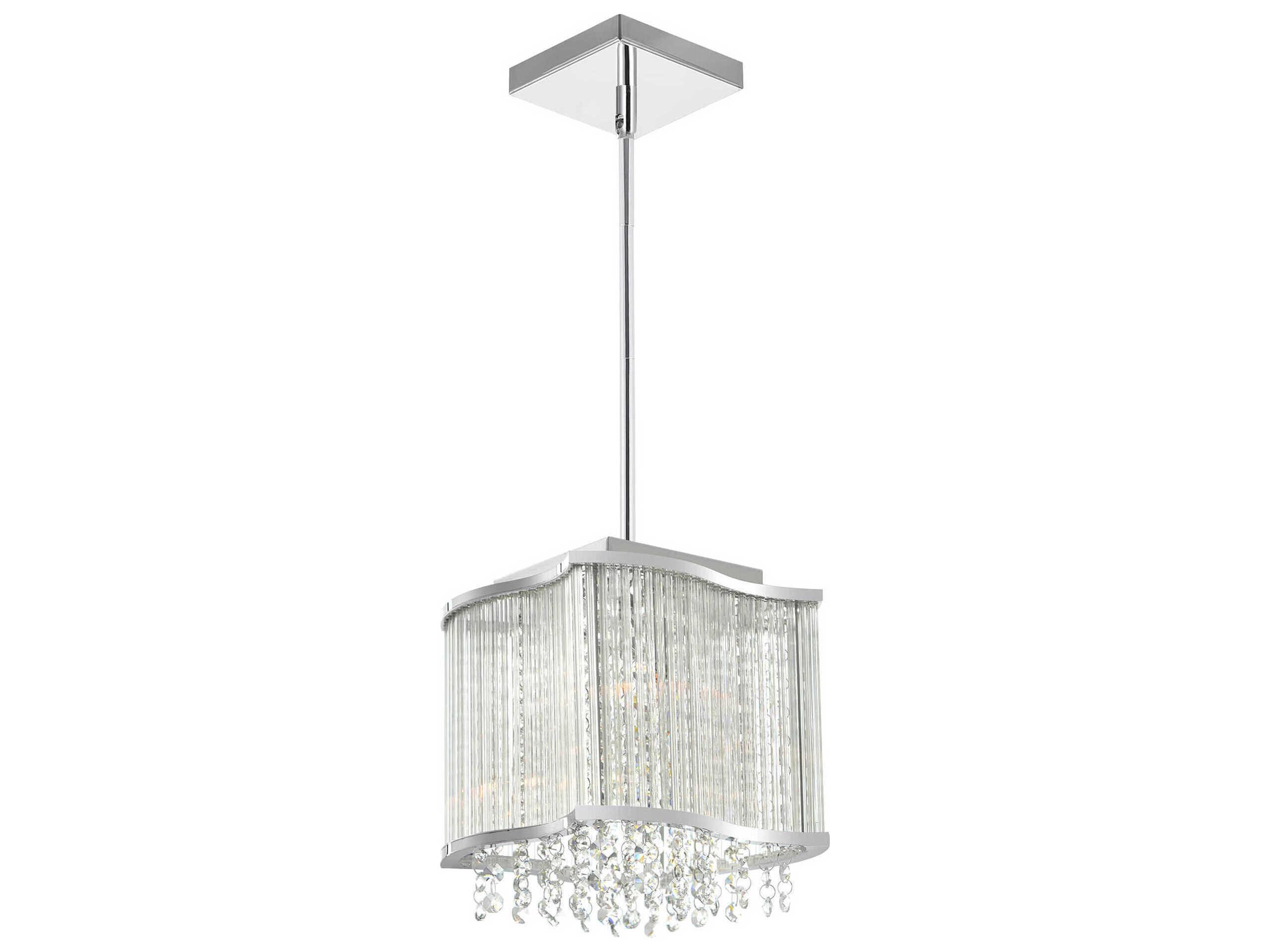 CWI Lighting Elsa 3-Light Chrome Mini Pendant