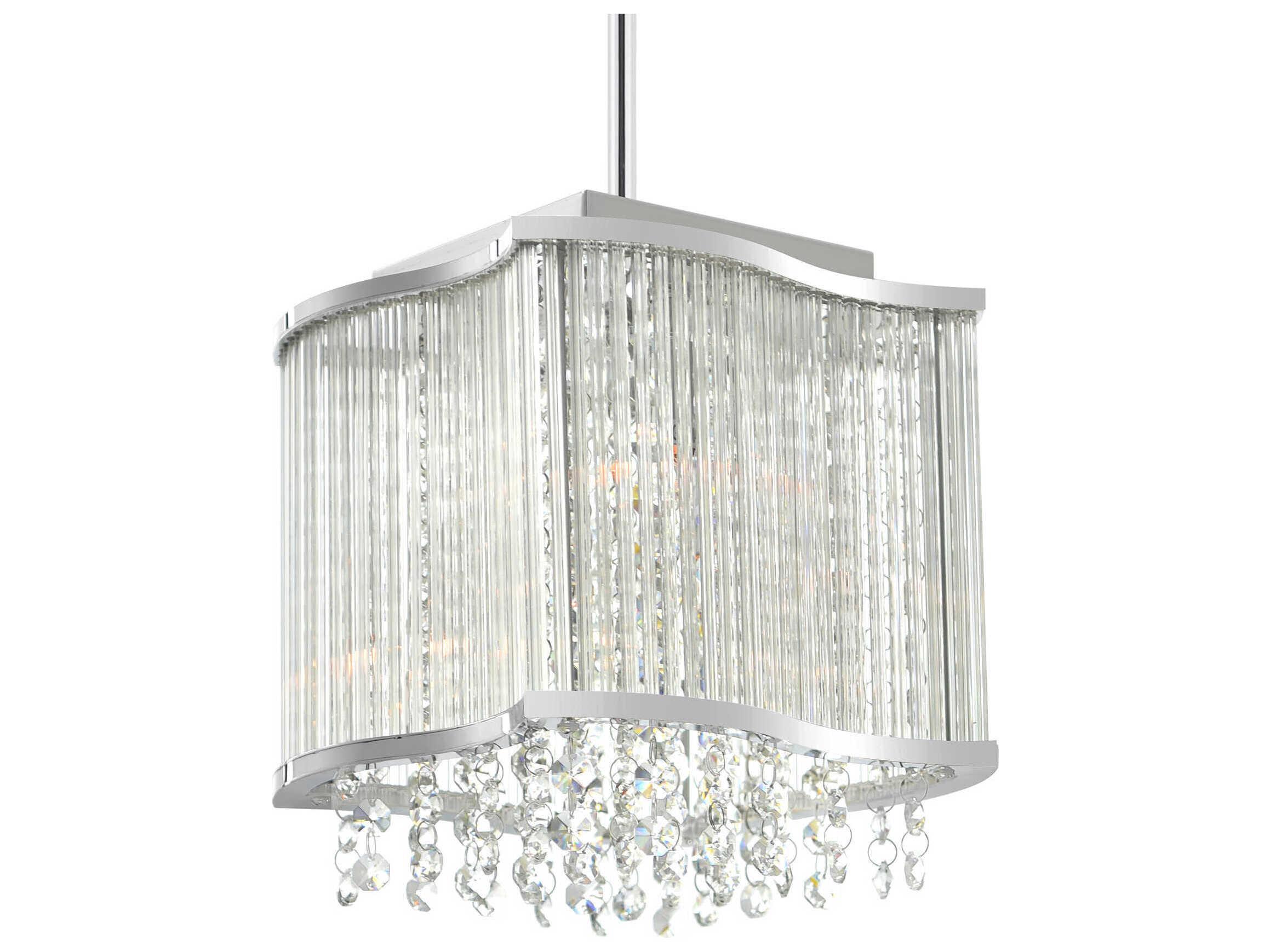 CWI Lighting Elsa 3-Light Chrome Mini Pendant
