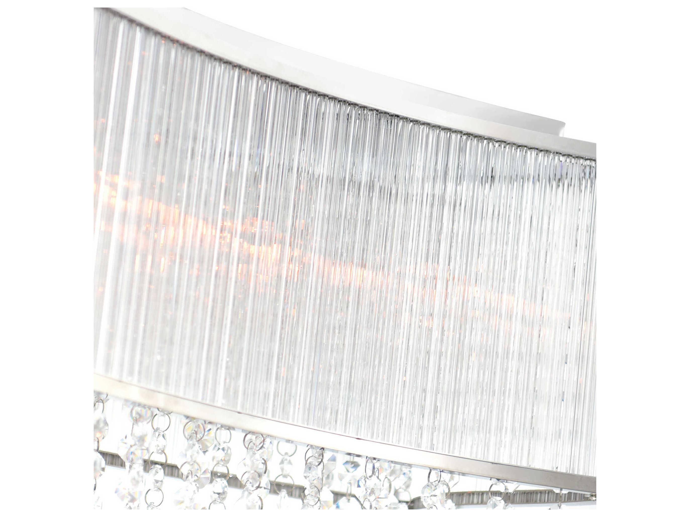 CWI Lighting Elsa 6-Light Chrome Island Pendant