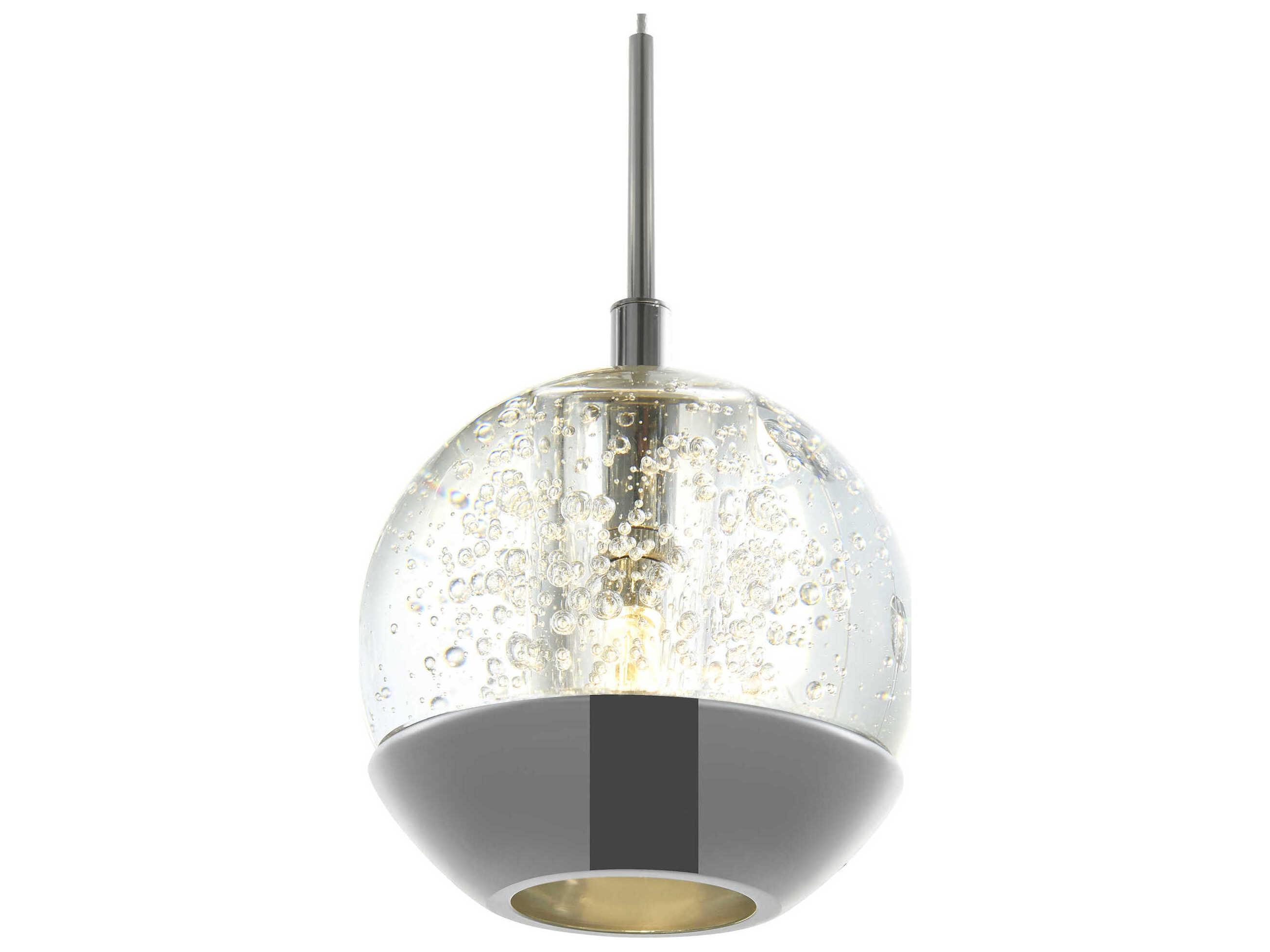 CWI Lighting Perrier 1-Light Chrome Globe Mini Pendant