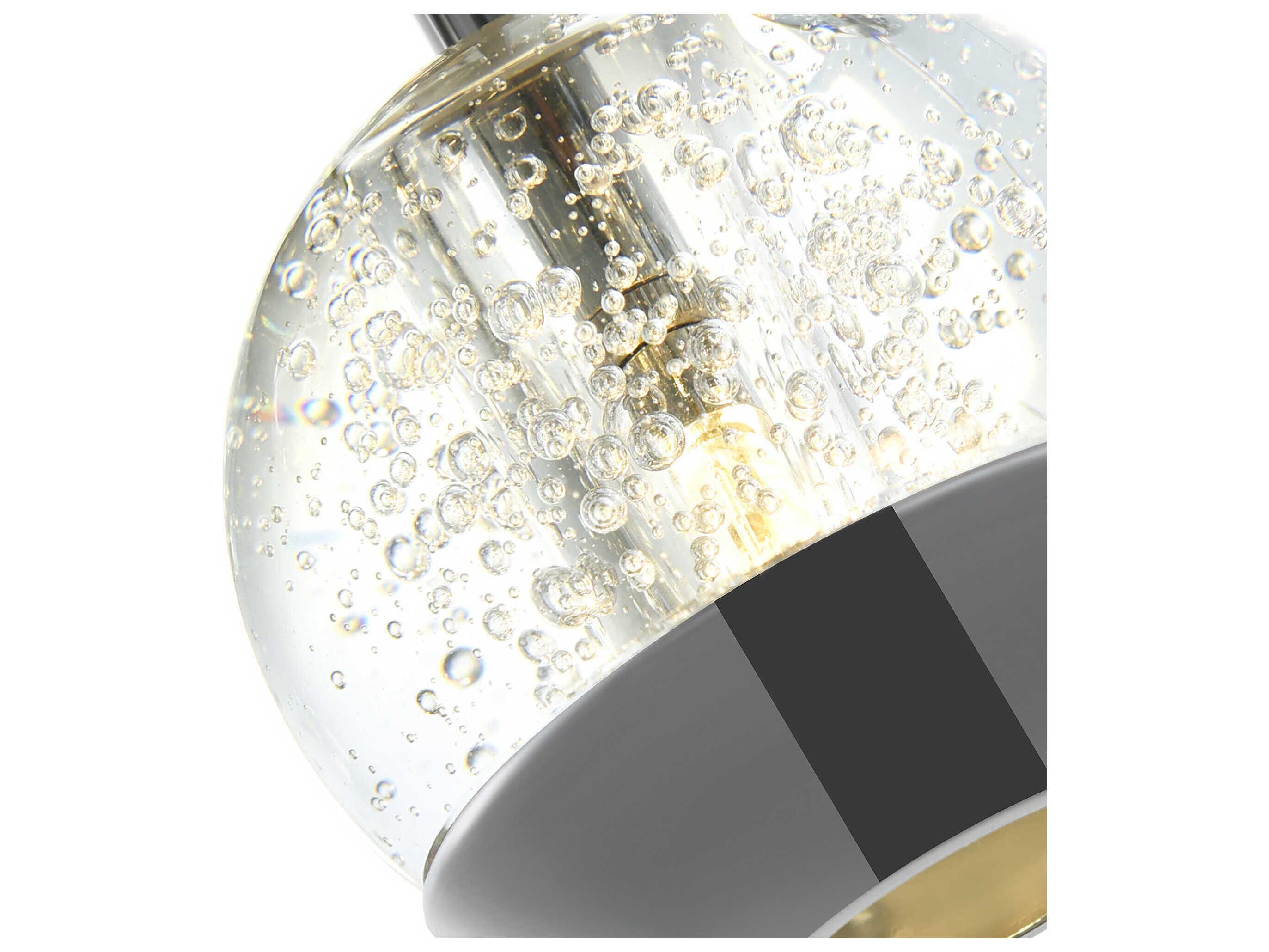 CWI Lighting Perrier 1-Light Chrome Globe Mini Pendant