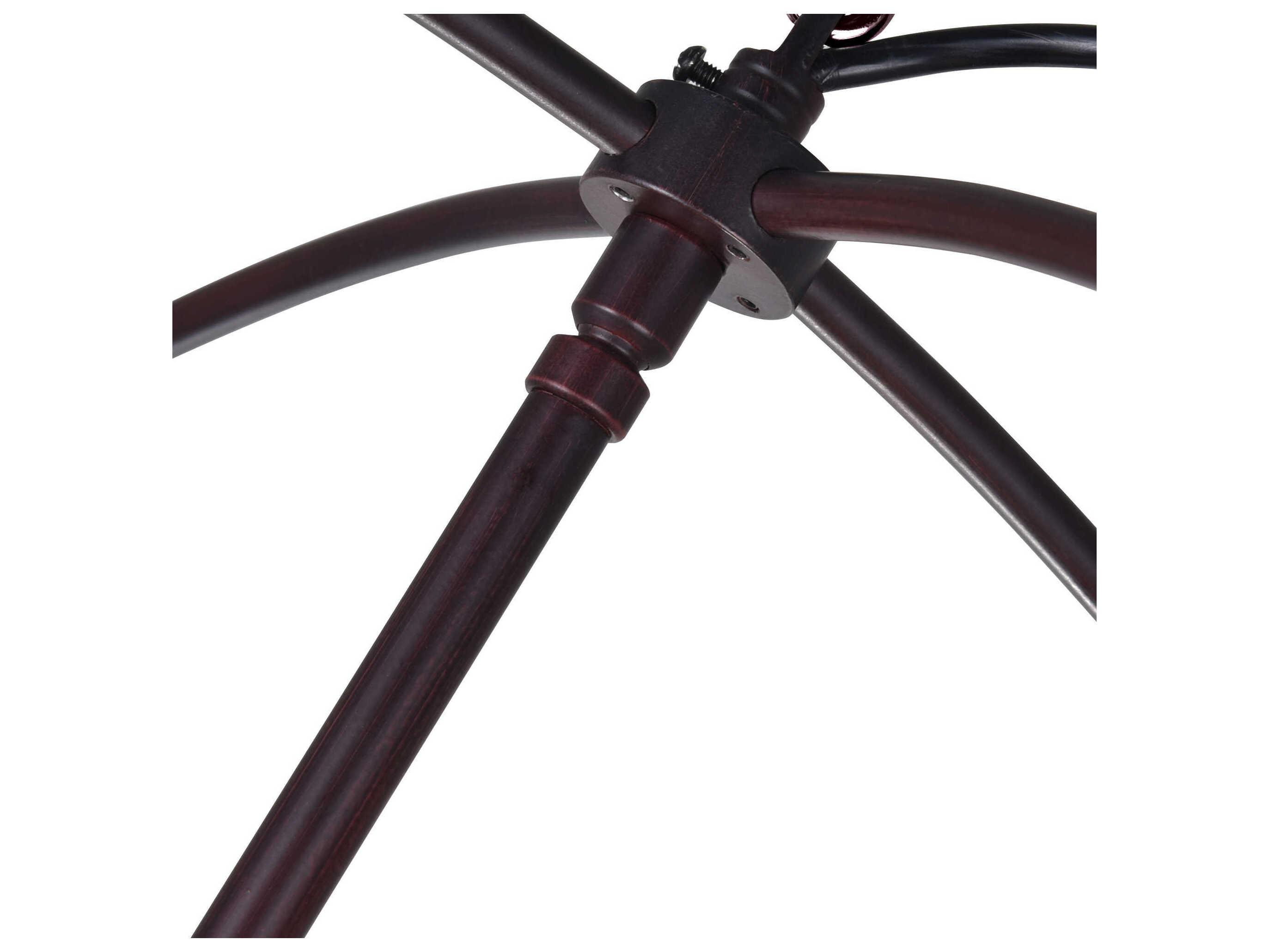 CWI Lighting Arza 9-Light Brown Candelabra Globe Chandelier