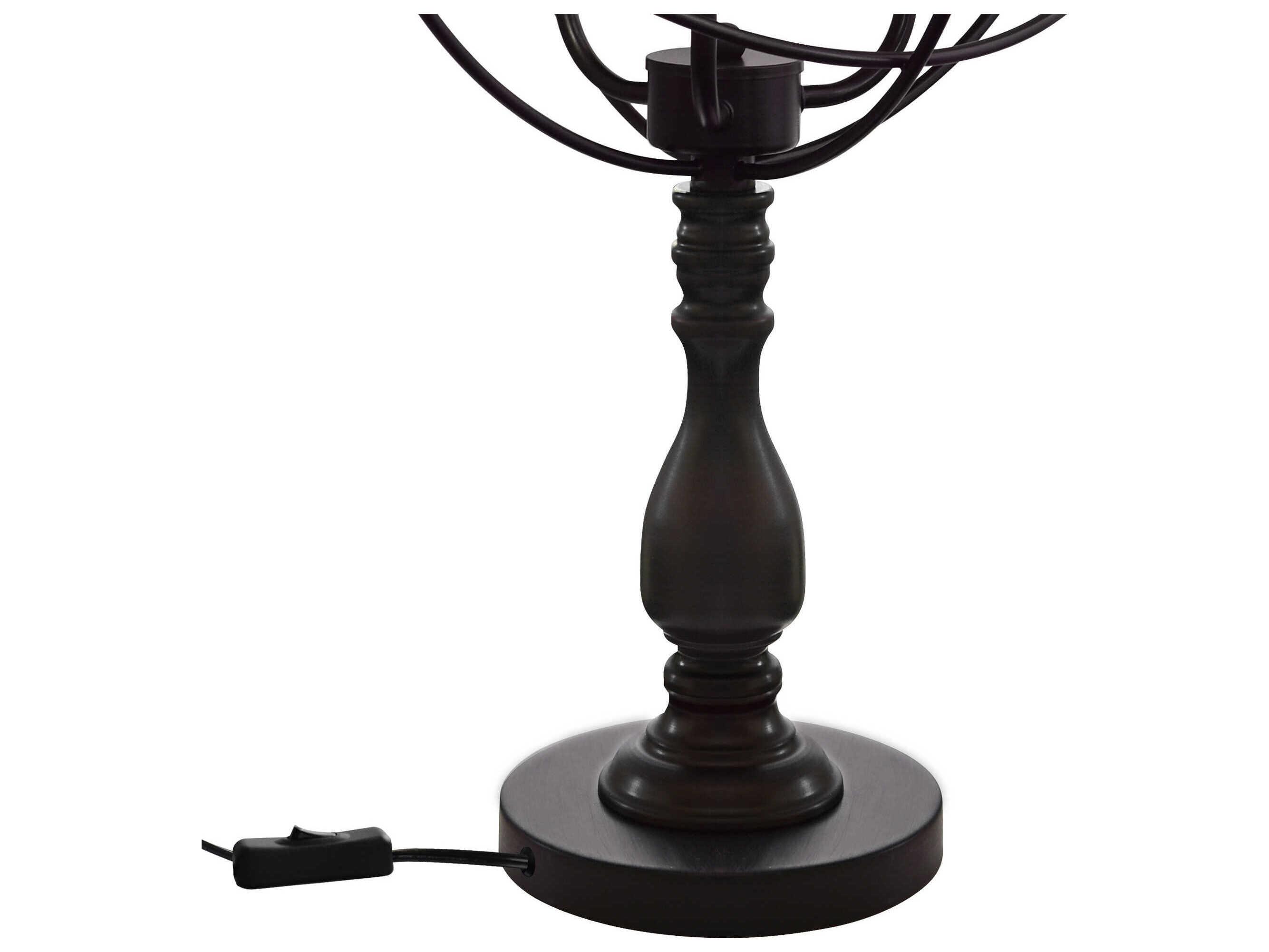 CWI Lighting Arza Brown Buffet Lamp