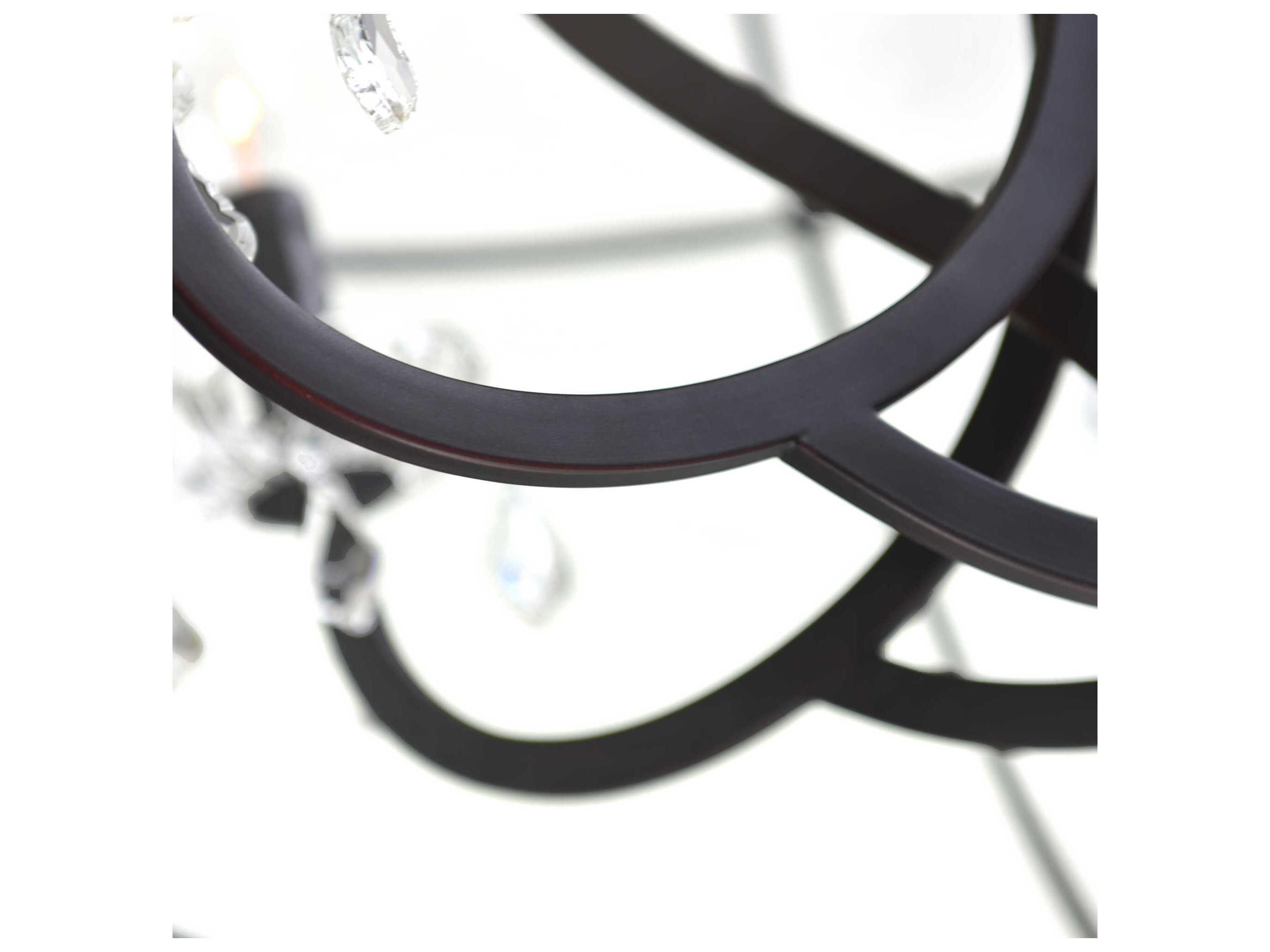 CWI Lighting Campechia 12-Light Brown Candelabra Globe Chandelier