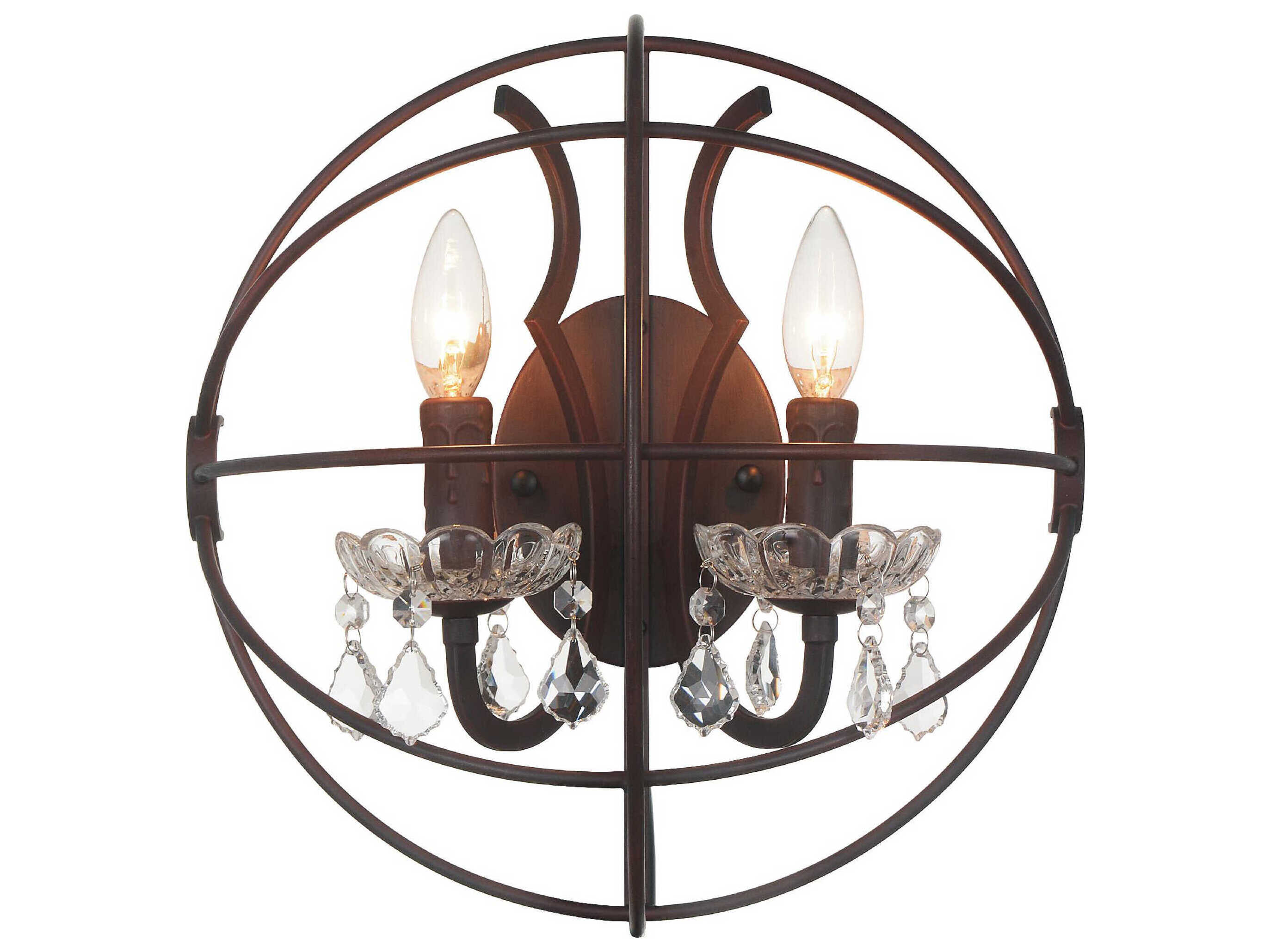 CWI Lighting Campechia 12-Light Brown Vanity Light