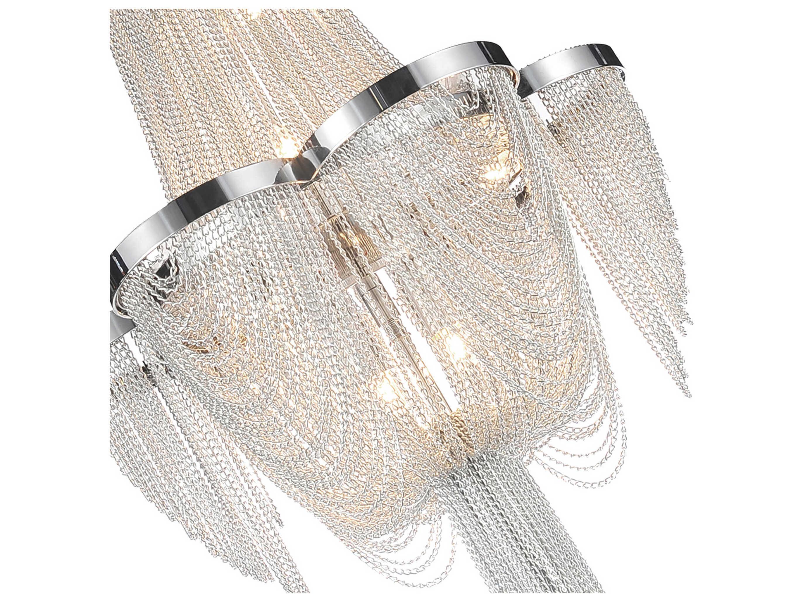 CWI Lighting Taylor 7-Light Chrome Empire Chandelier