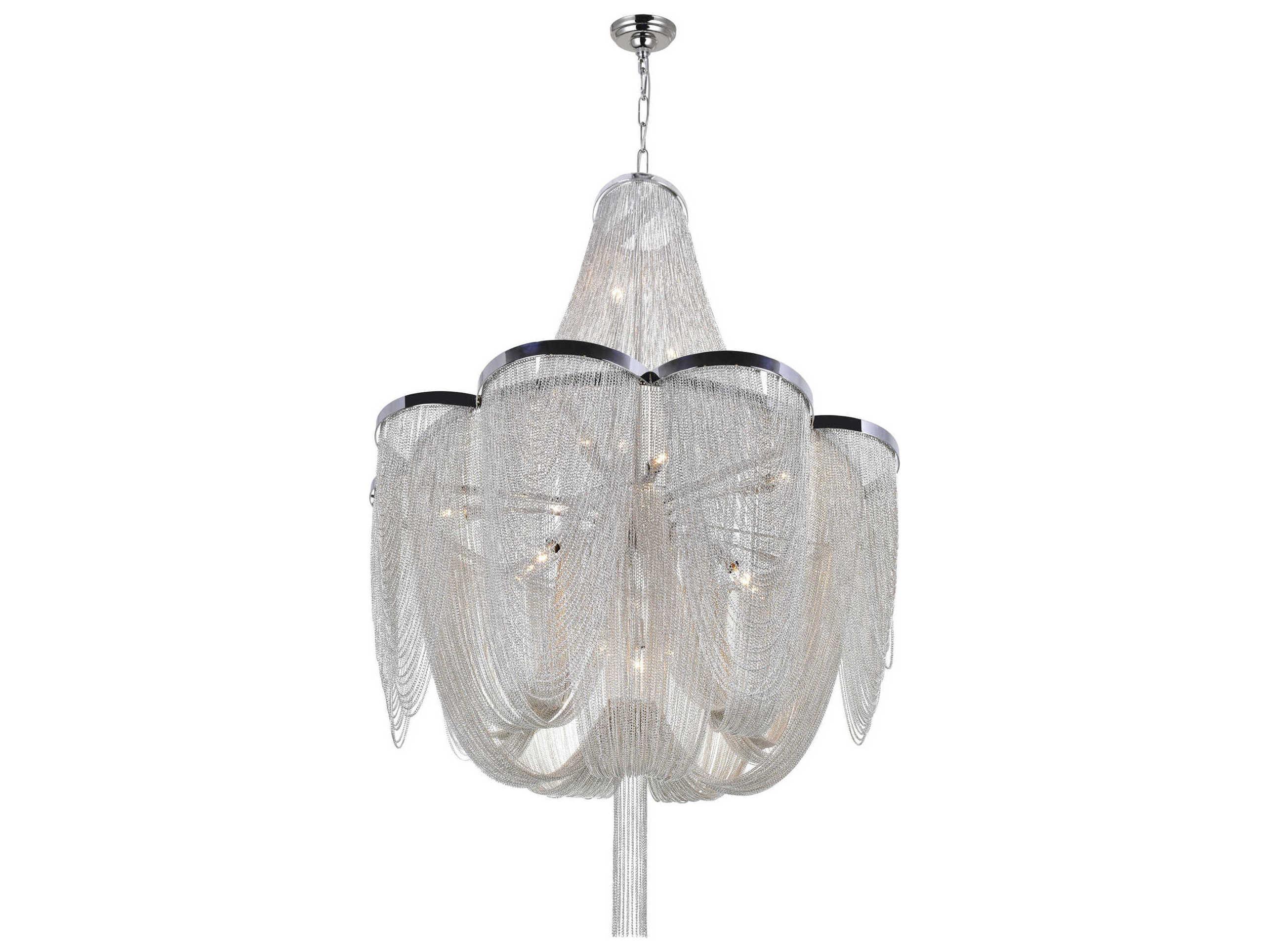 CWI Lighting Taylor 10-Light Chrome Empire Chandelier