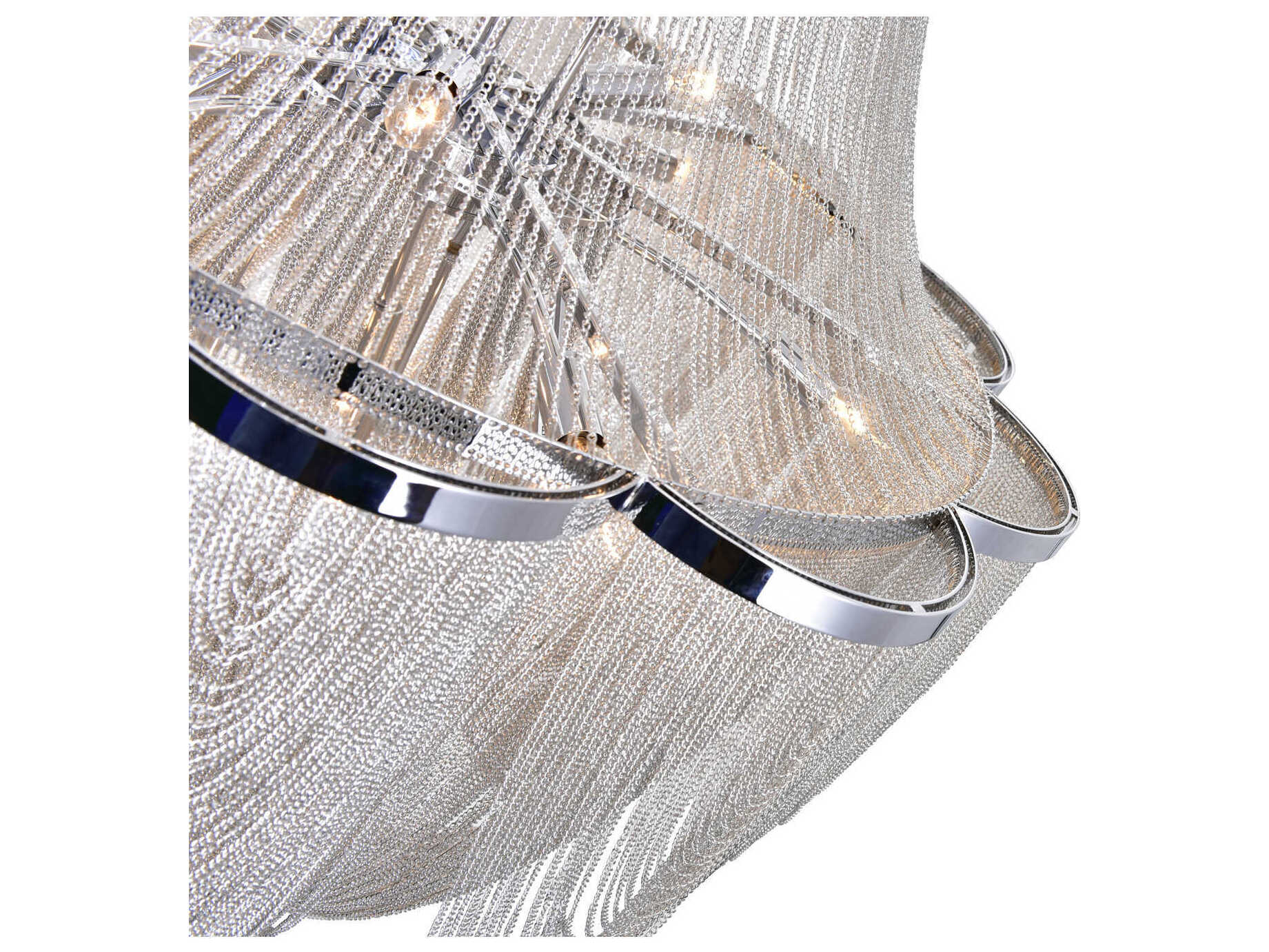 CWI Lighting Taylor 10-Light Chrome Empire Chandelier