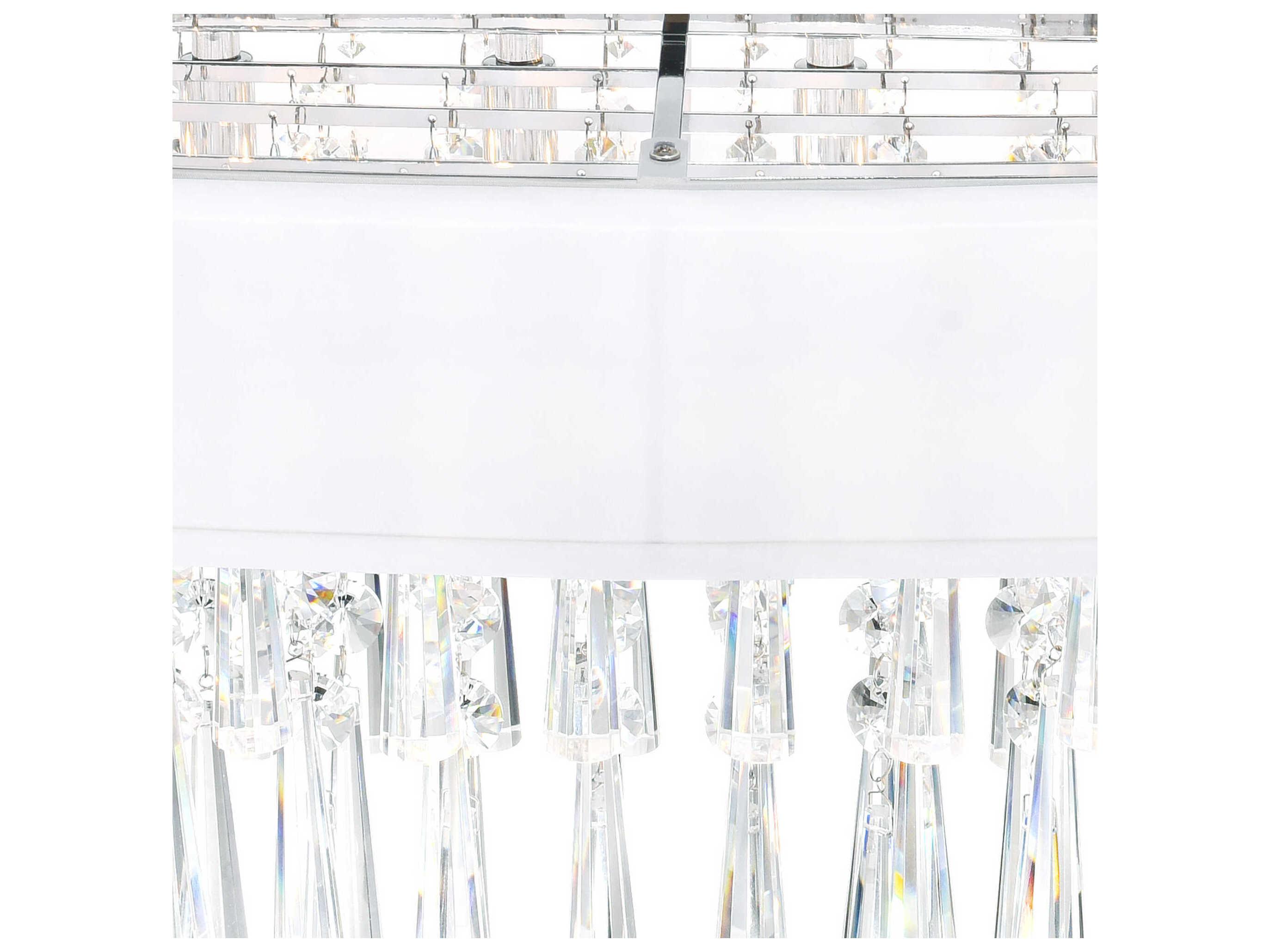 CWI Lighting Franca 4-Light Off White Flush Mount