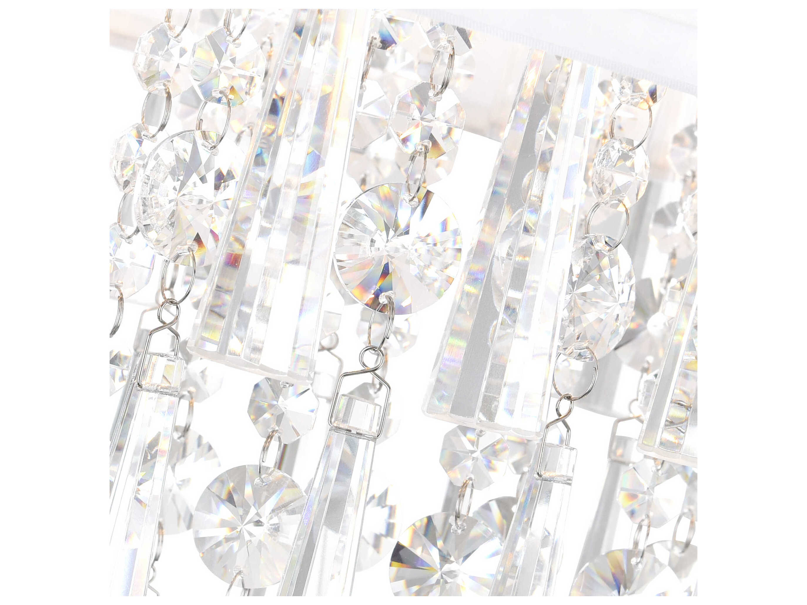 CWI Lighting Franca 4-Light Off White Flush Mount