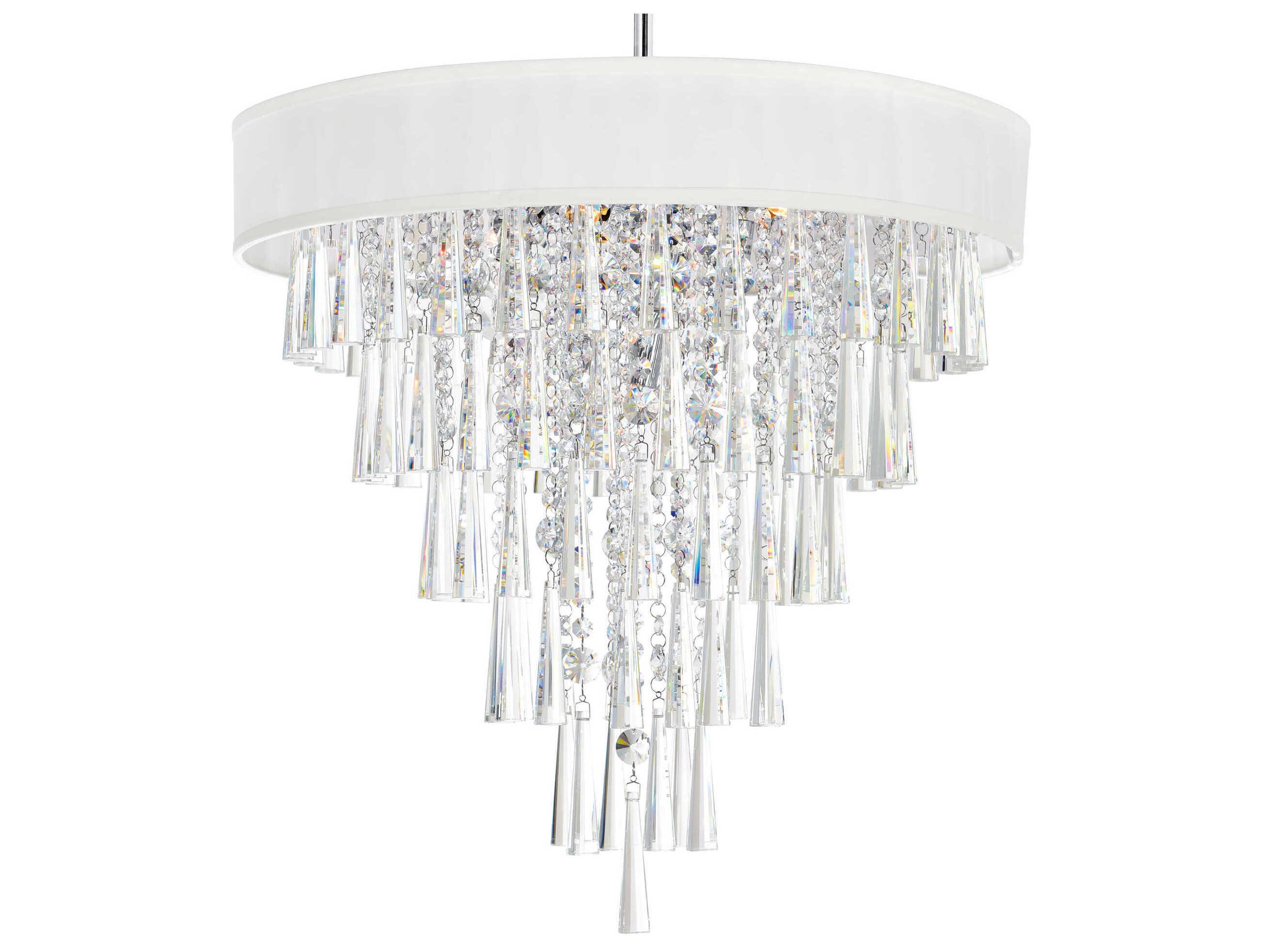 CWI Lighting Franca 8-Light Off White Chandelier