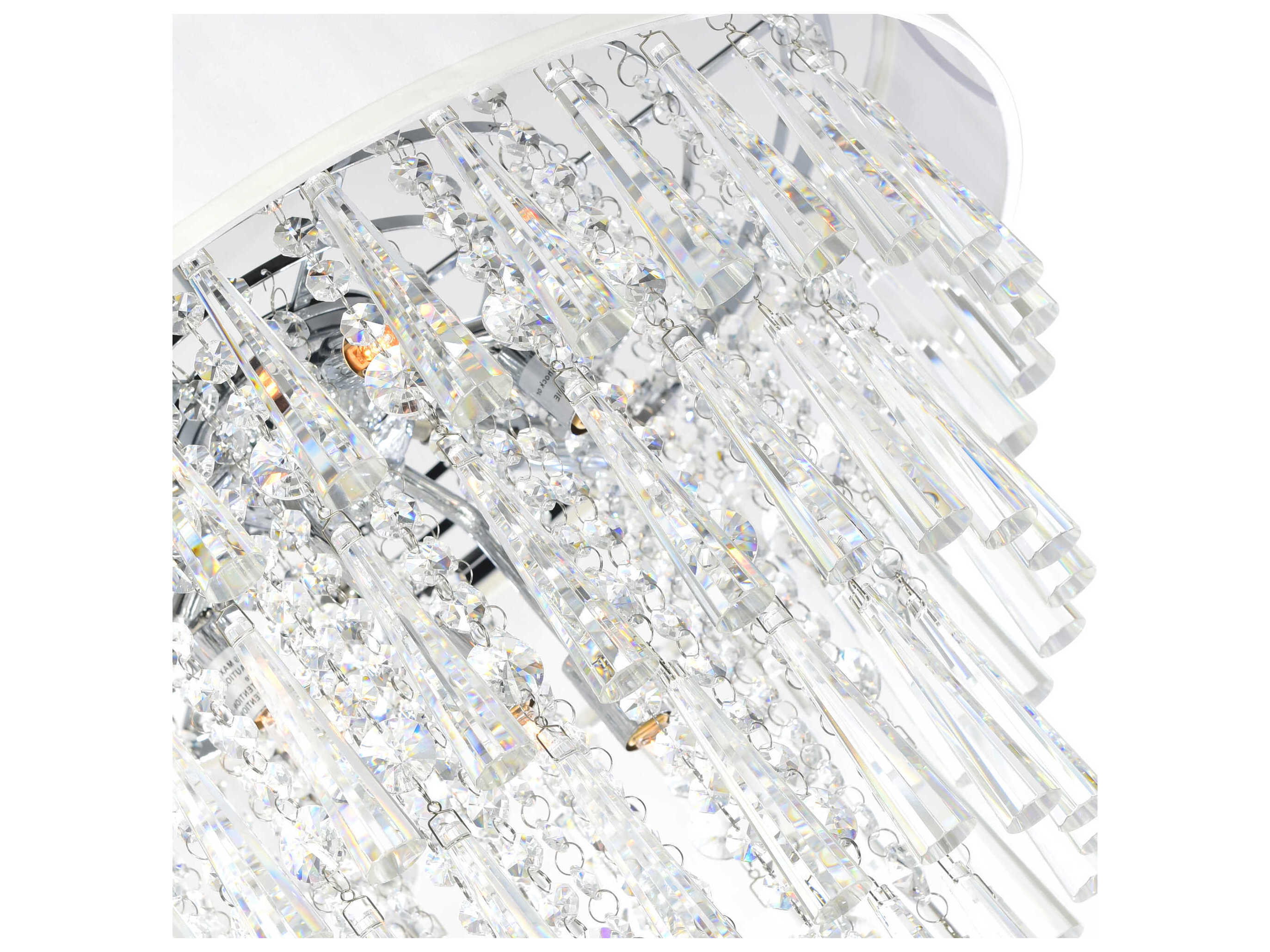 CWI Lighting Franca 8-Light Off White Chandelier