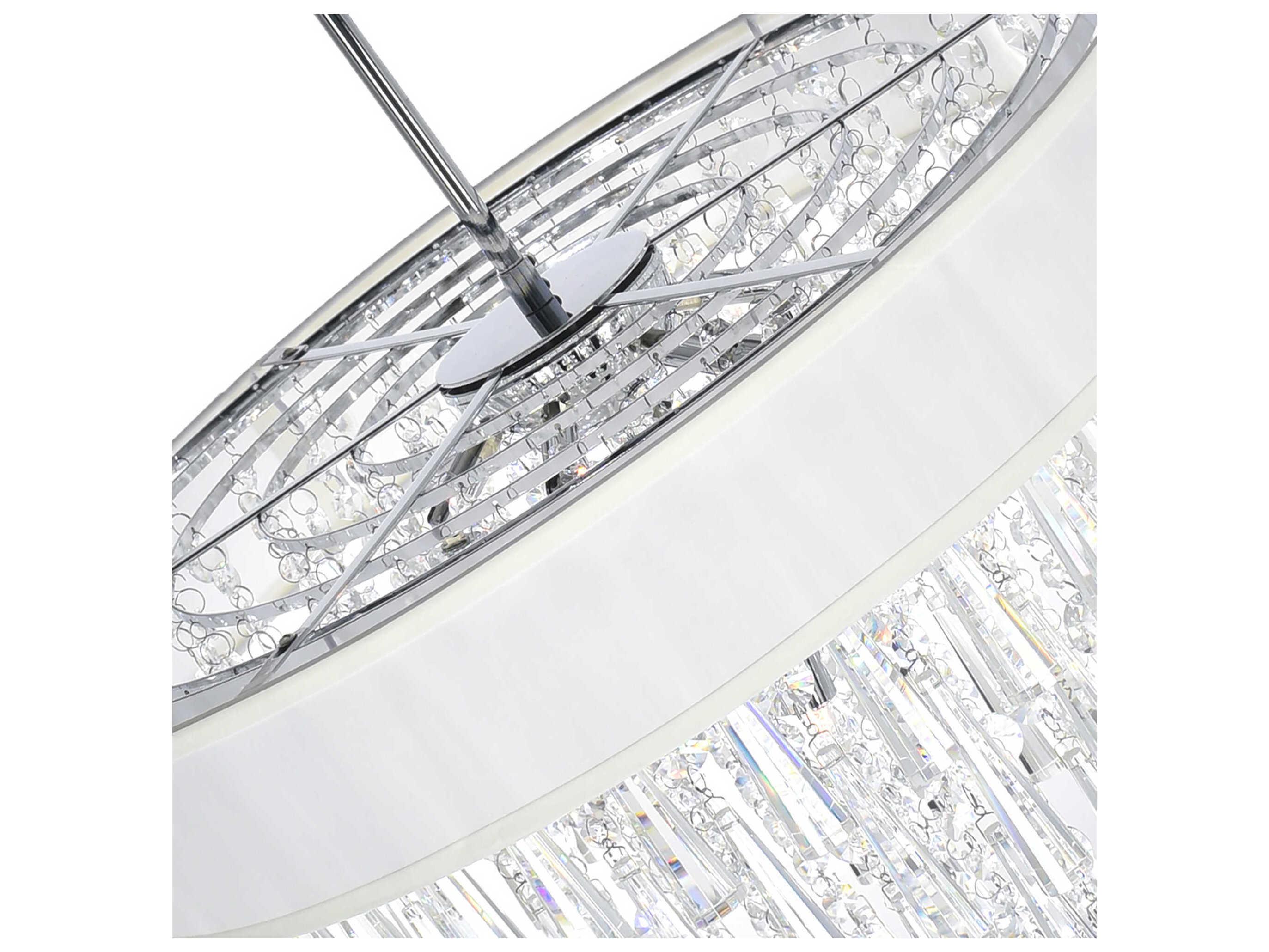 CWI Lighting Franca 8-Light Off White Chandelier