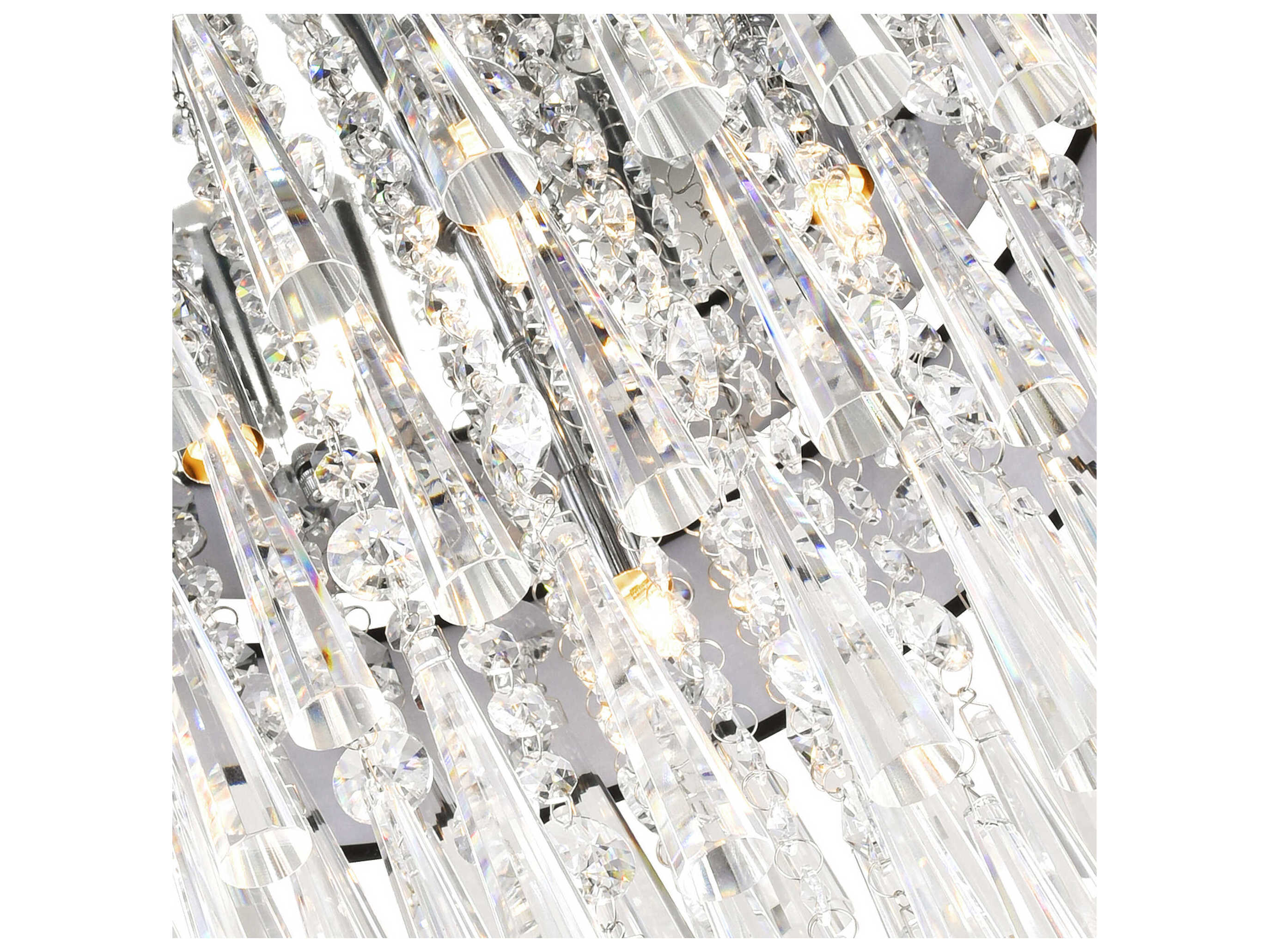 CWI Lighting Franca 8-Light Black Island Pendant