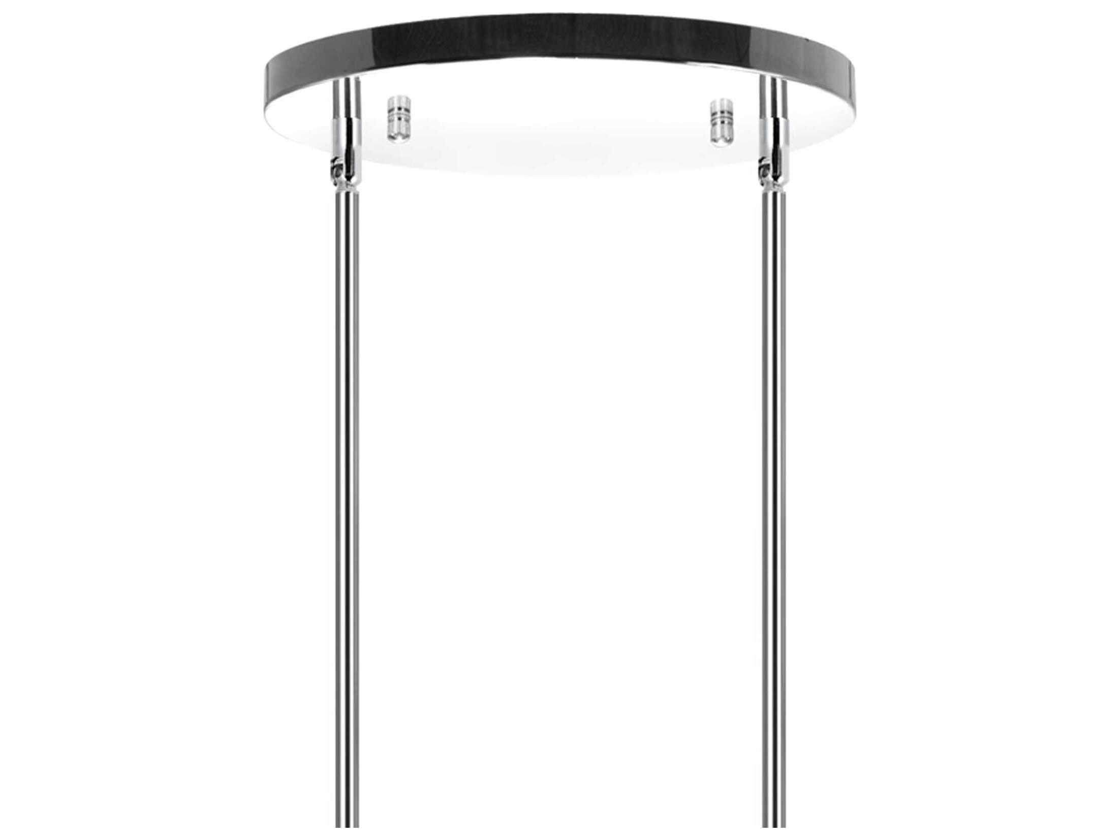 CWI Lighting Franca 8-Light Black Island Pendant