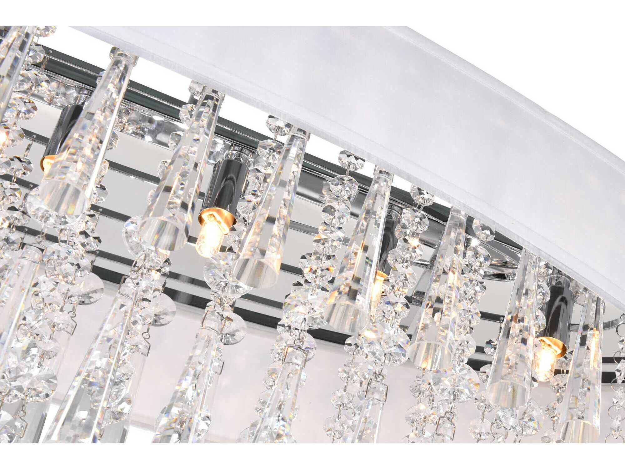 CWI Lighting Franca 8-Light Off White Island Pendant