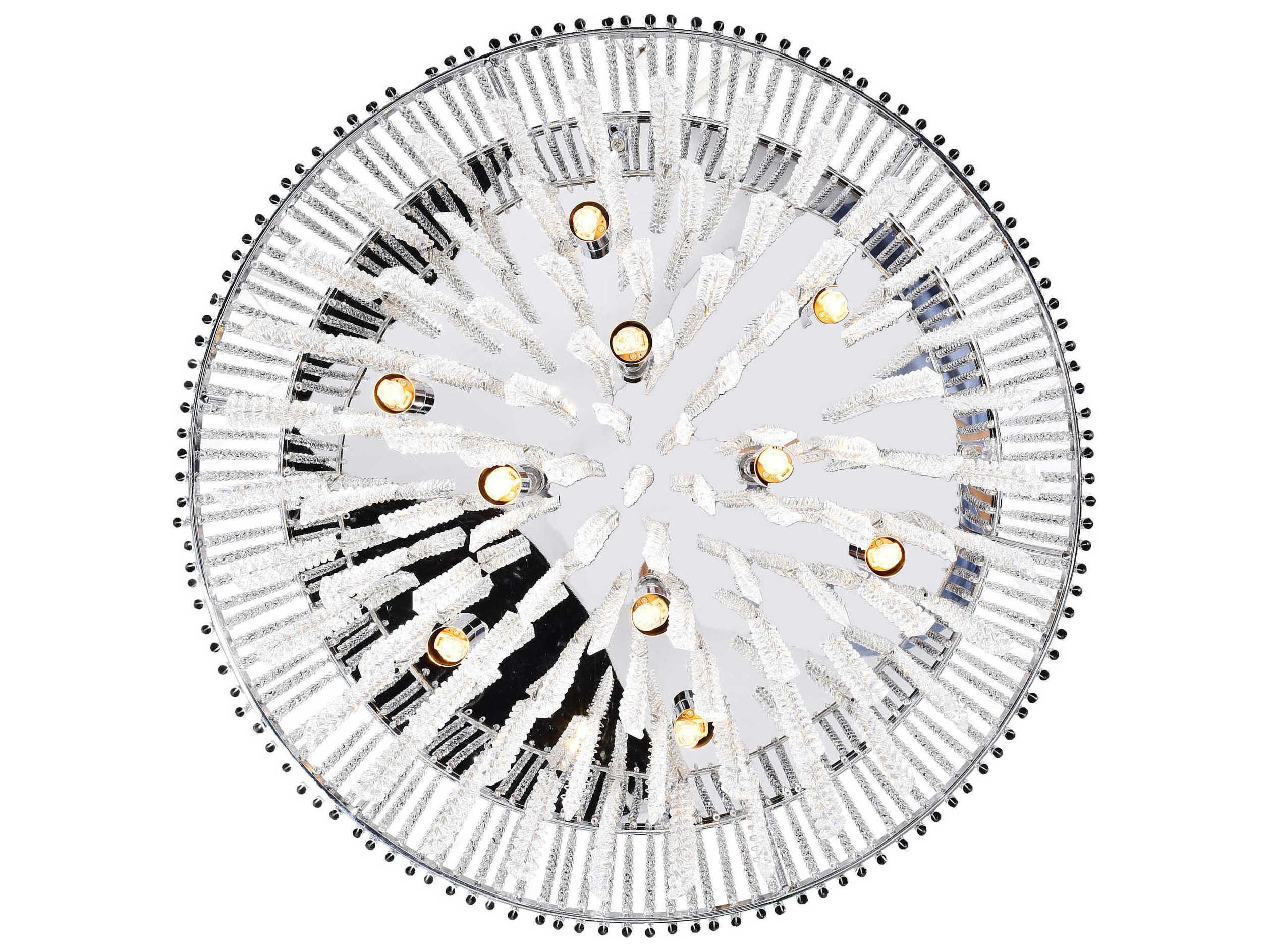 CWI Lighting Claire 14-Light Chrome Drum Pendant