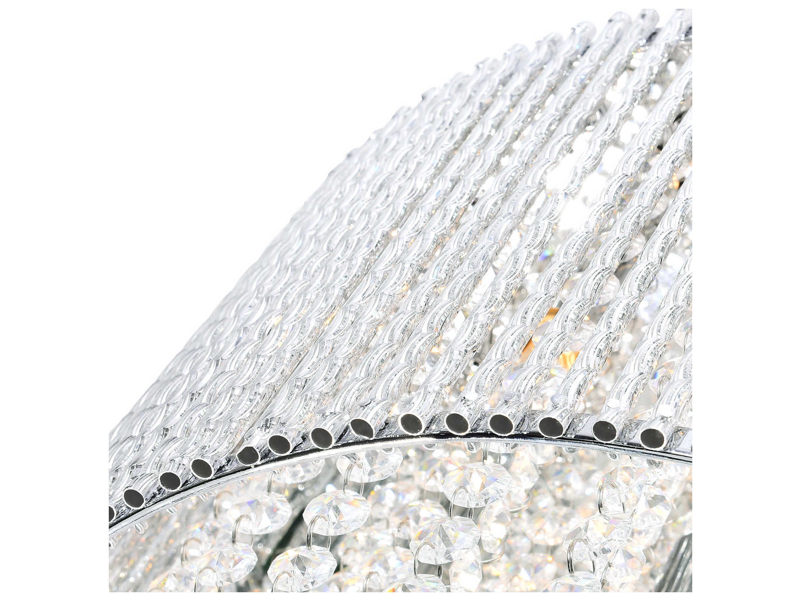 CWI Lighting Claire 10-Light Chrome Drum Pendant