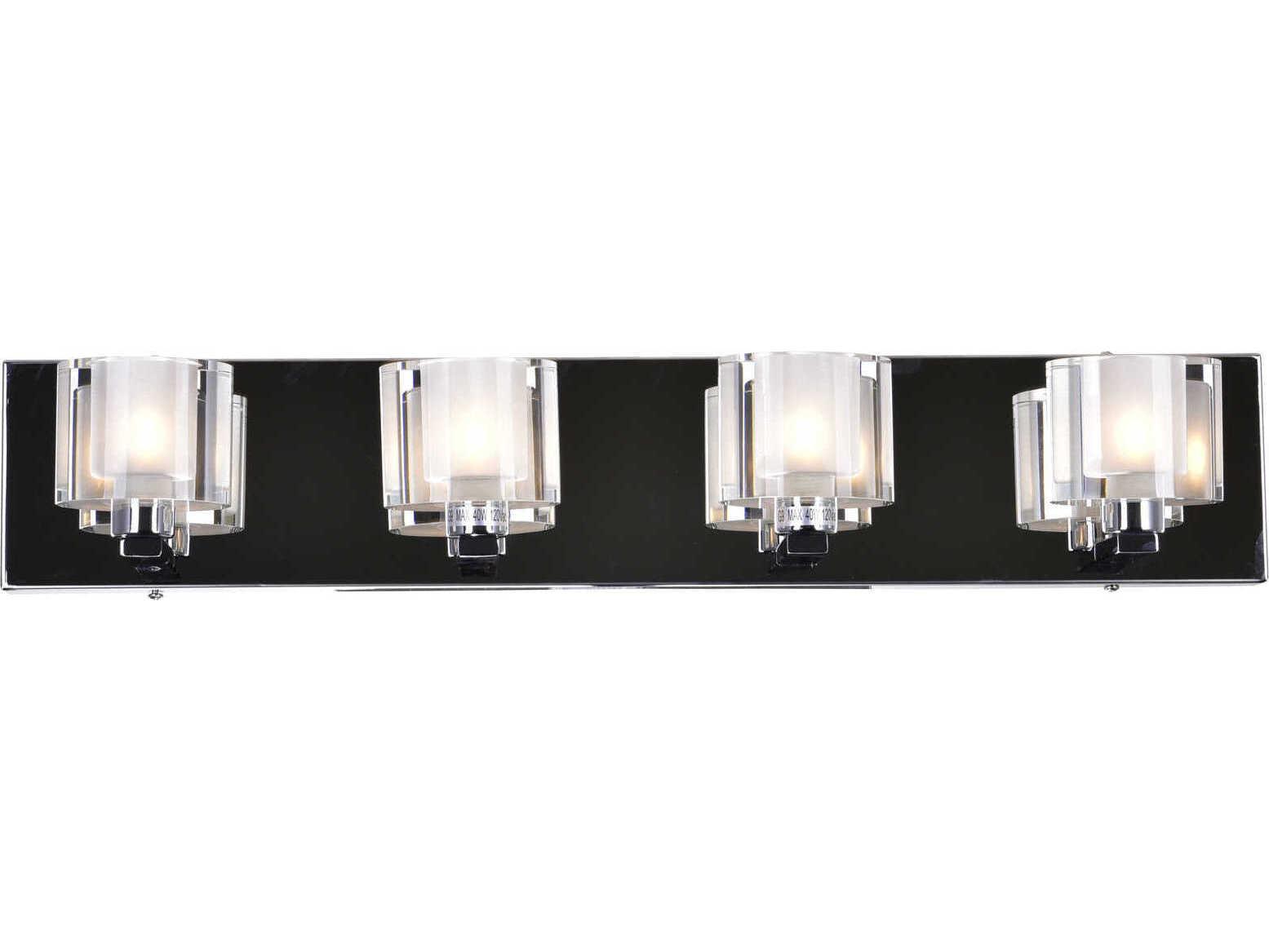 CWI Lighting Tina 4-Light Chrome Vanity Light