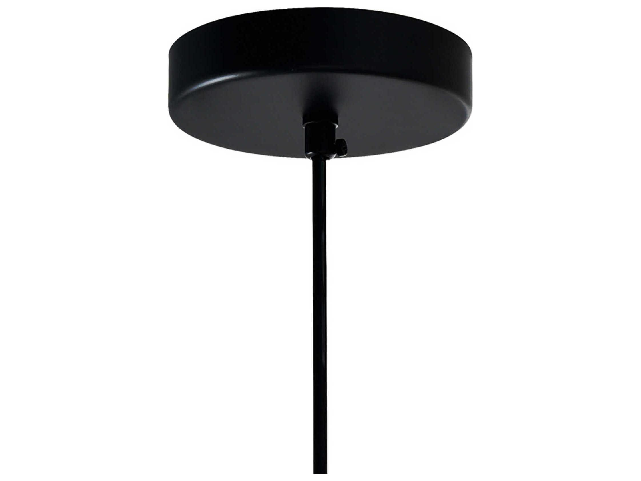 CWI Lighting Glass 2-Light Black Globe Mini Pendant