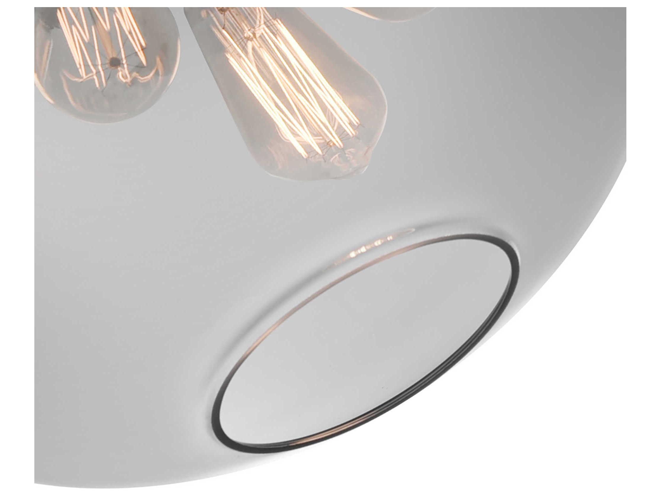 CWI Lighting Glass 4-Light Black Globe Pendant