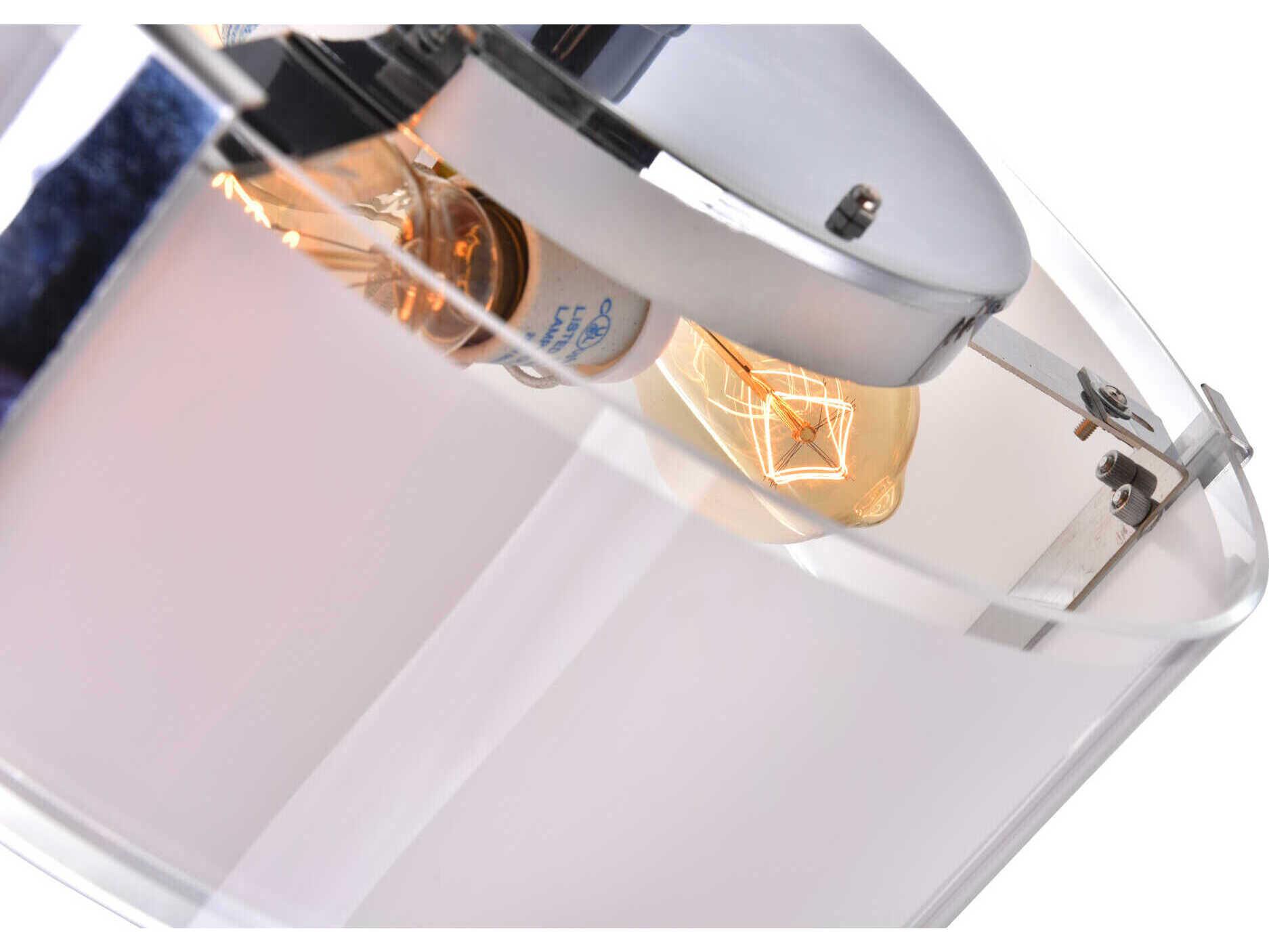 CWI Lighting Lucie 3-Light Chrome Drum Semi Flush Mount