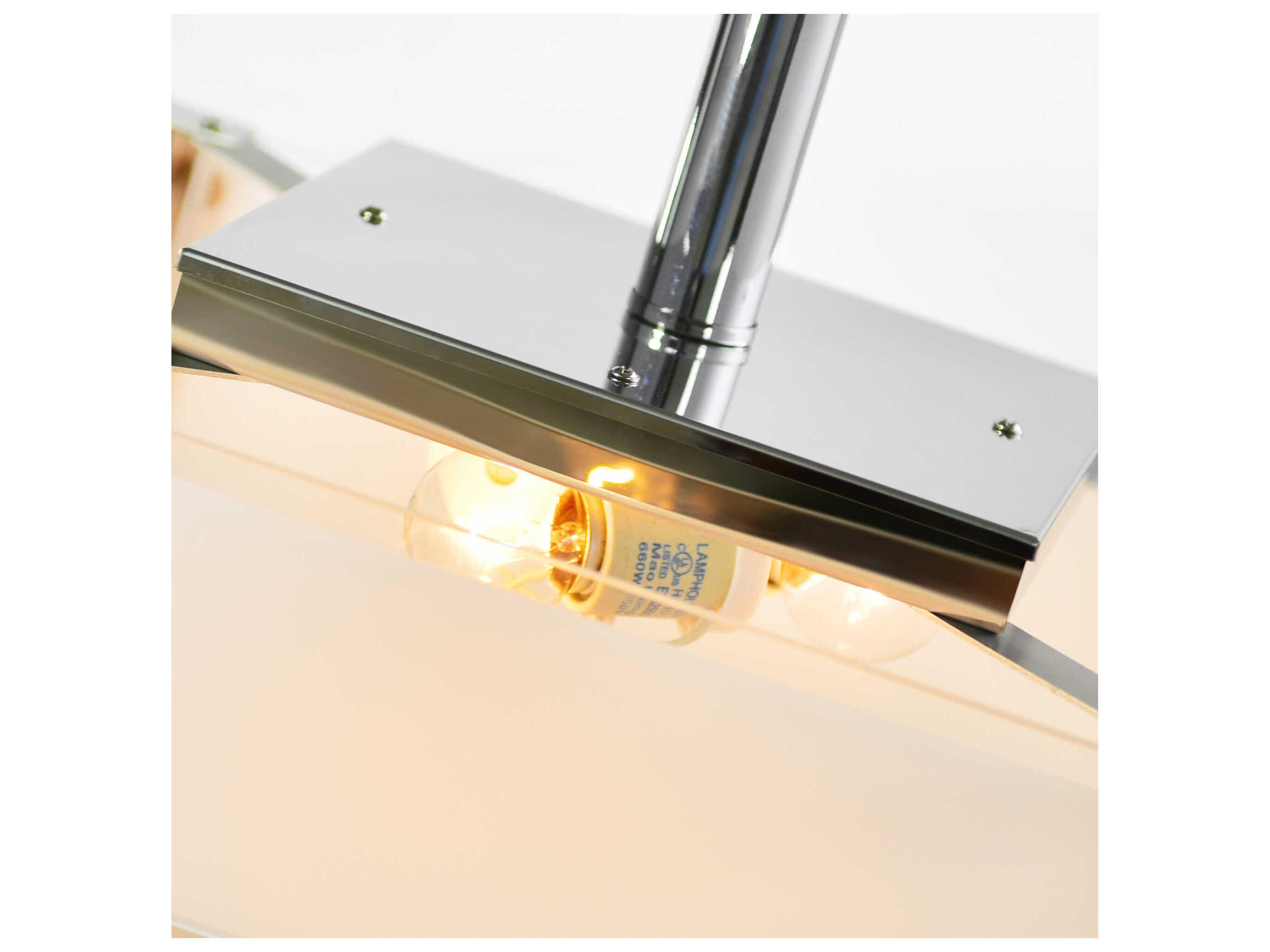 CWI Lighting Lucie 3-Light Chrome Semi Flush Mount