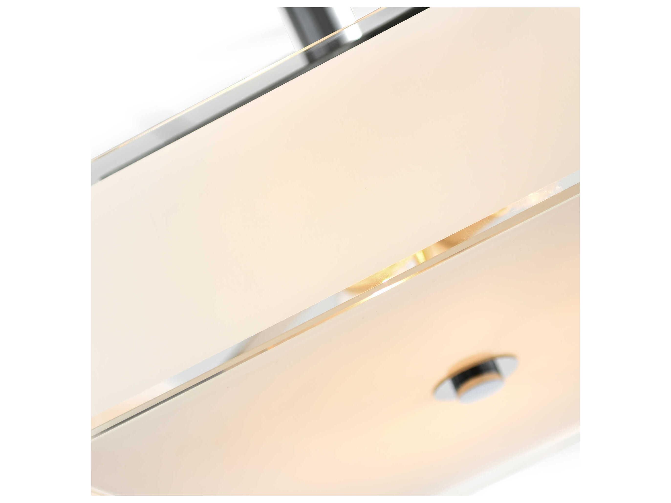 CWI Lighting Lucie 3-Light Chrome Semi Flush Mount