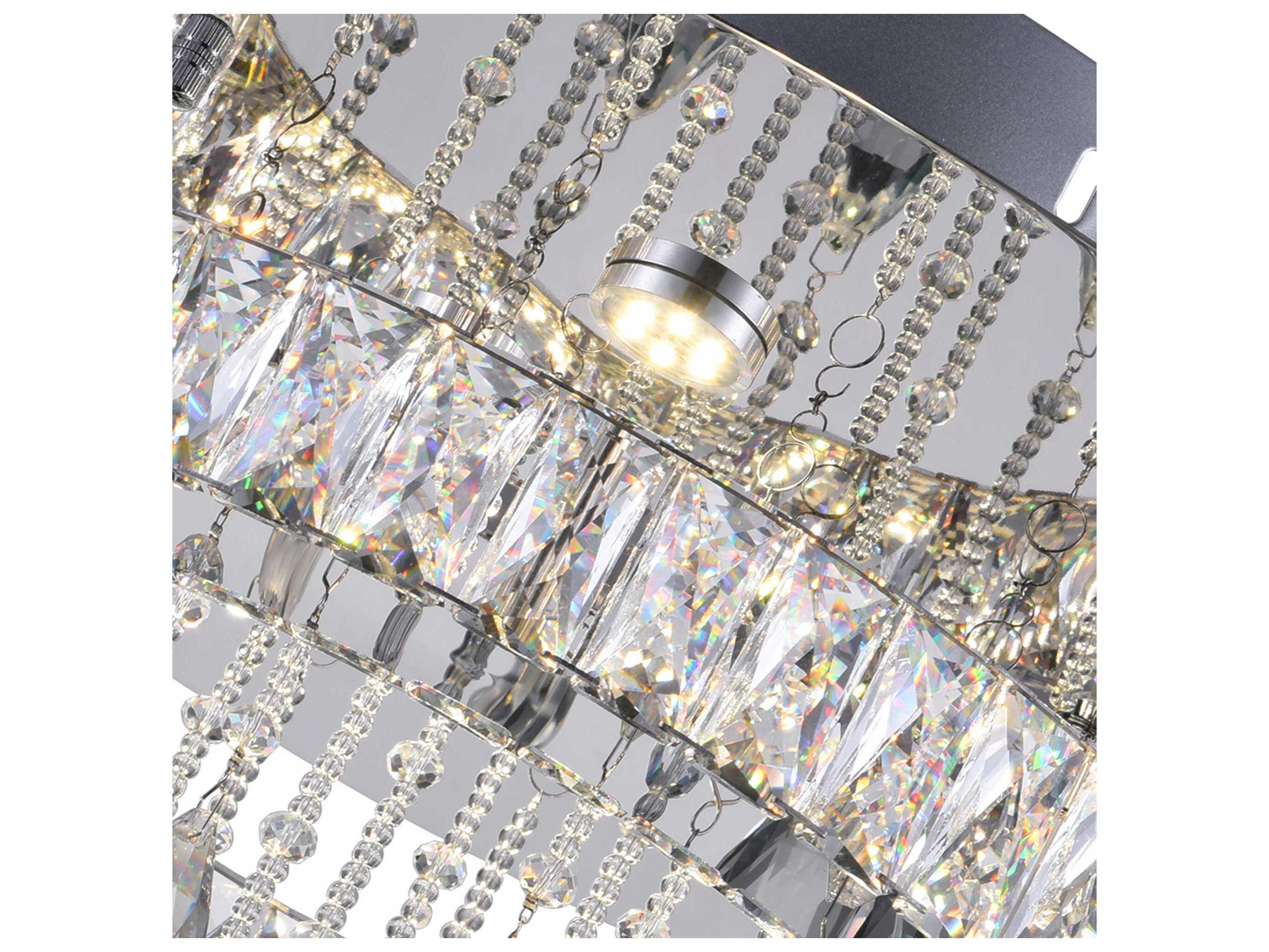 CWI Lighting Veil Stainless Steel Flush Mount