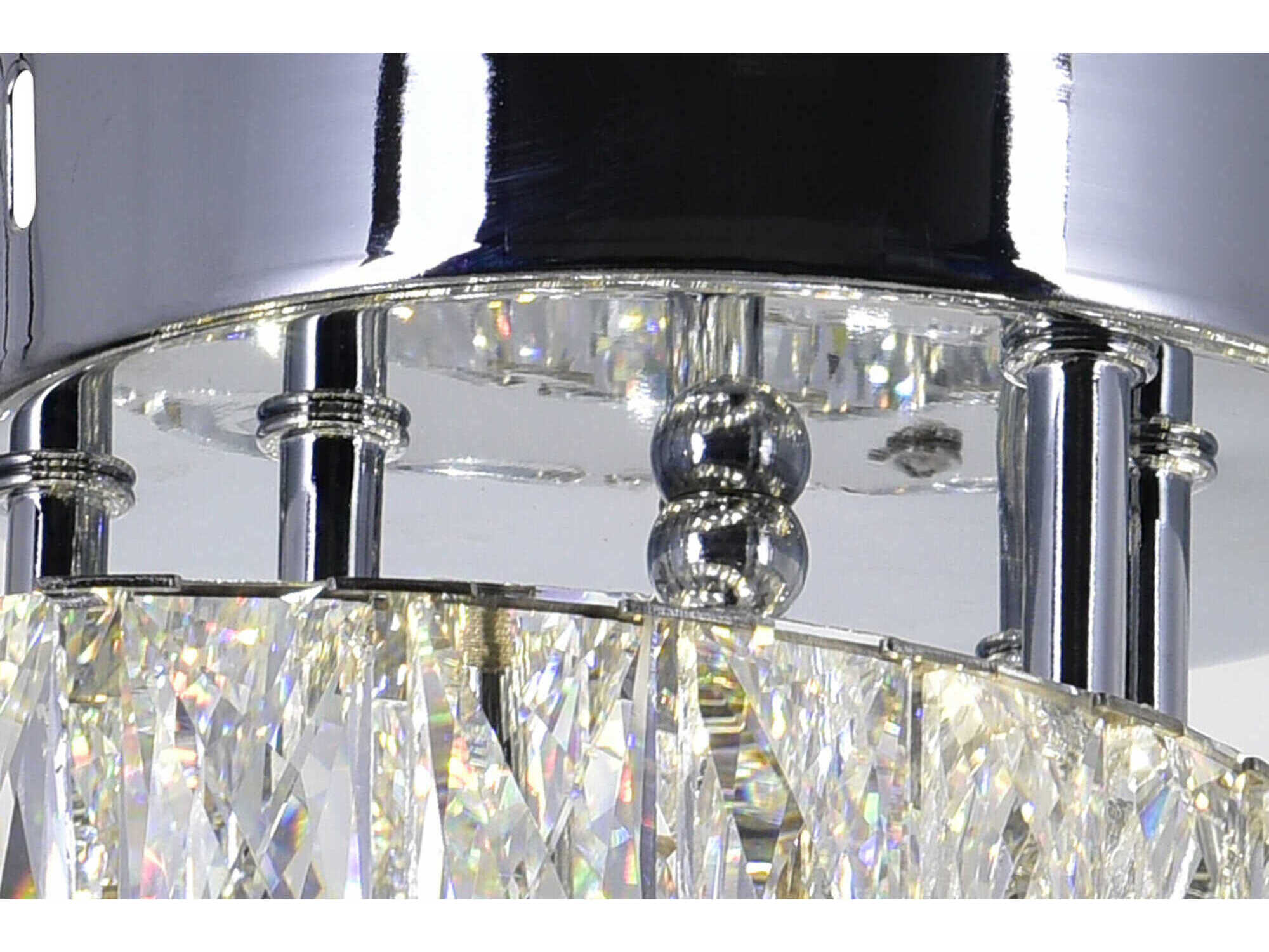 CWI Lighting Vienna Stainless Steel Semi Flush Mount